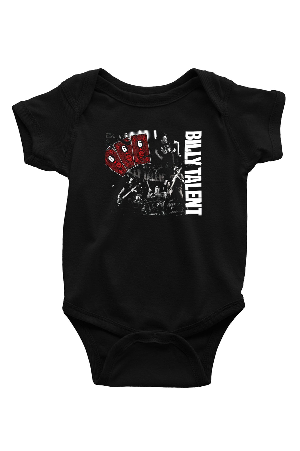 Billy Talent Baskılı Siyah Bebek Body - Zıbın