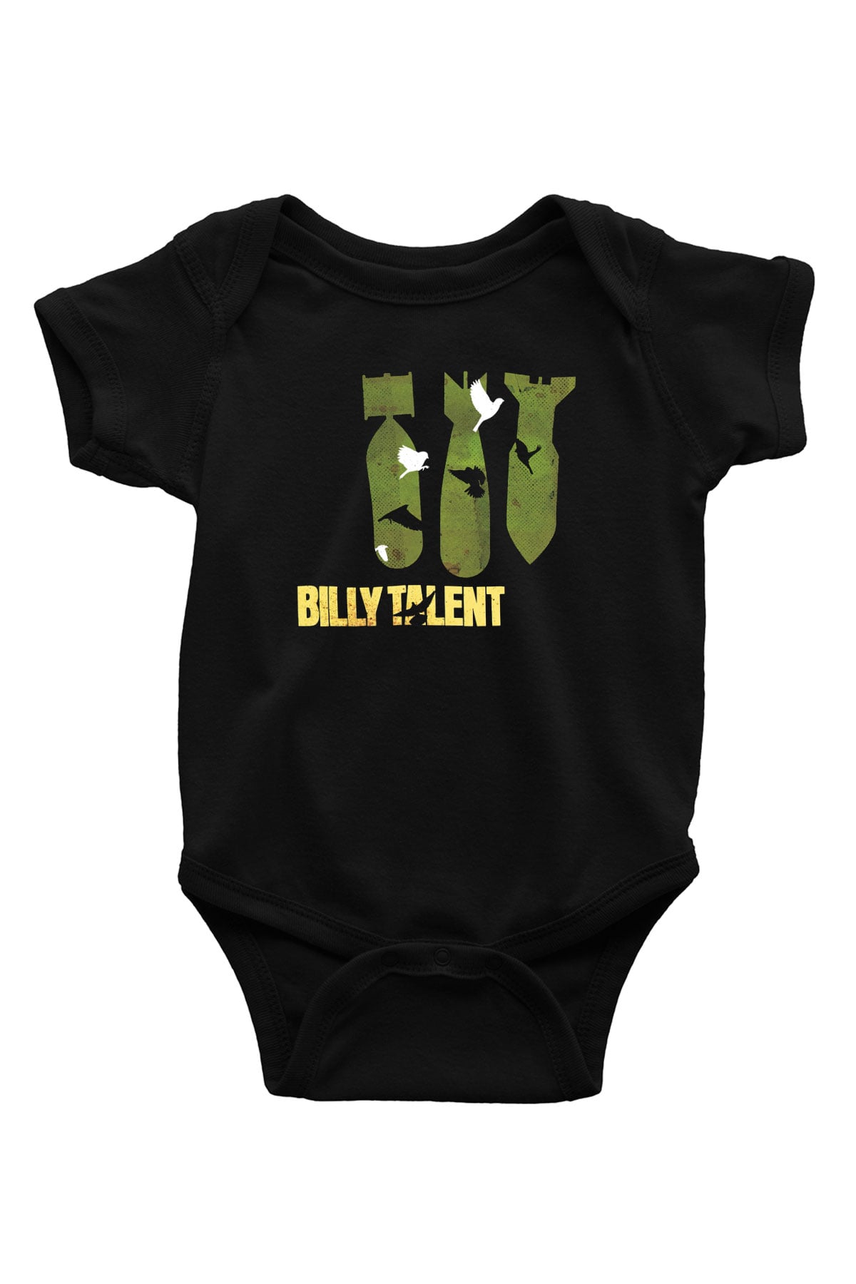 Billy Talent Baskılı Siyah Bebek Body - Zıbın