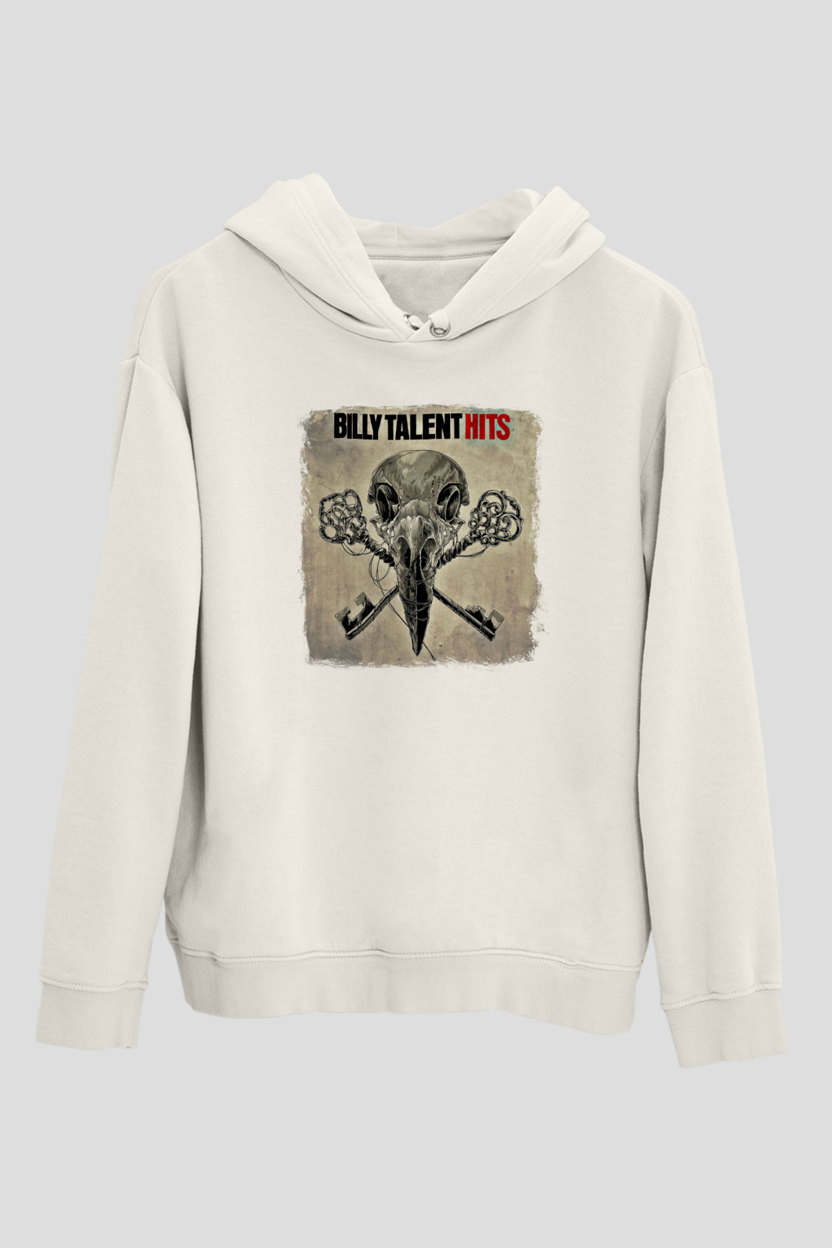Billy Talent Baskılı Unisex Beyaz Hoodie