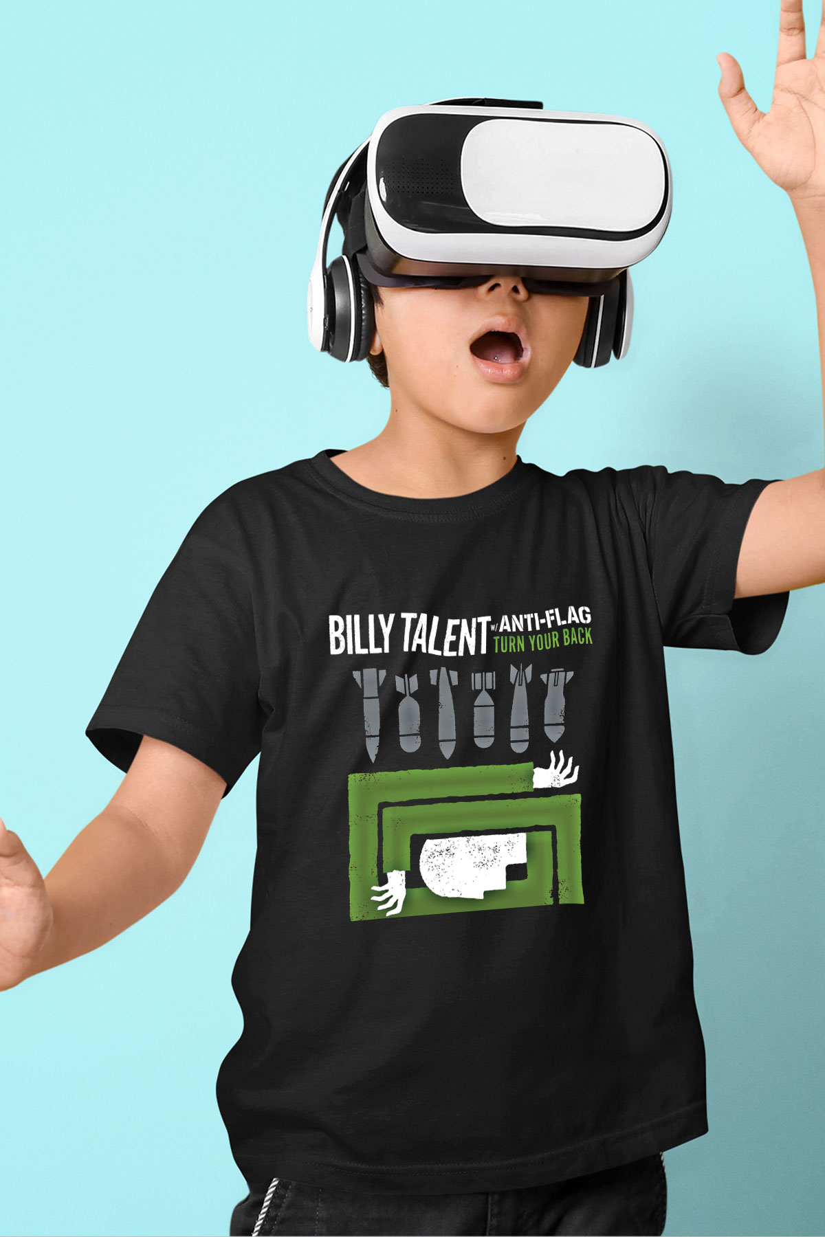 Billy Talent Baskılı Unisex Siyah Çocuk Tişört
