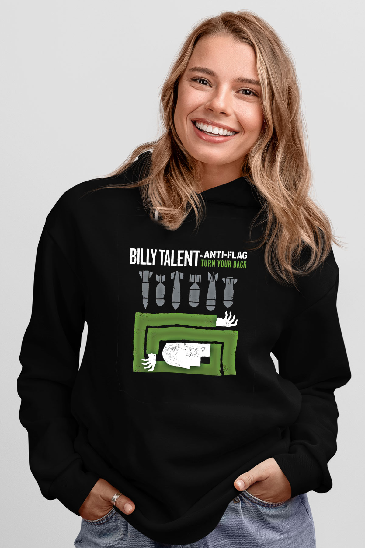 Billy Talent Baskılı Unisex Siyah Hoodie