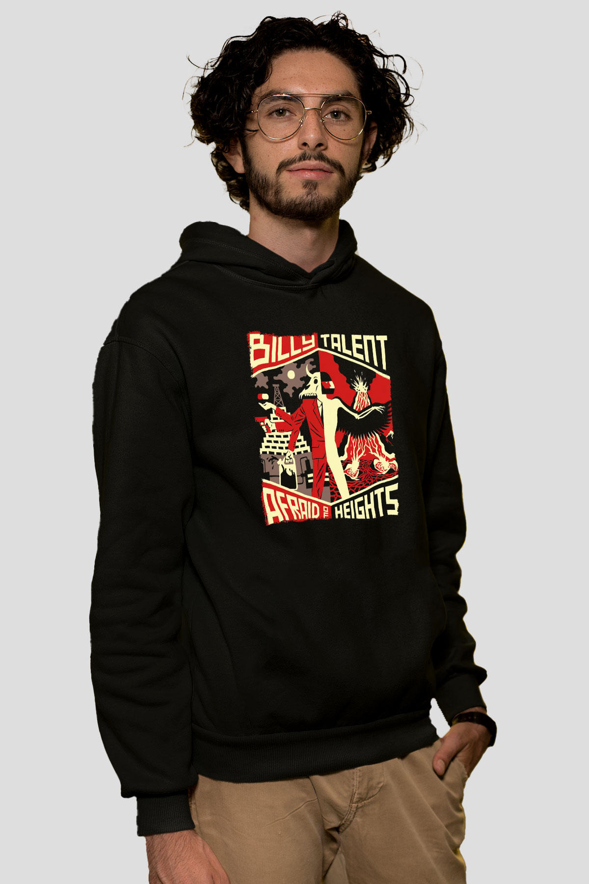 Billy Talent Beyaz Unisex Kapüşonlu Sweatshirt