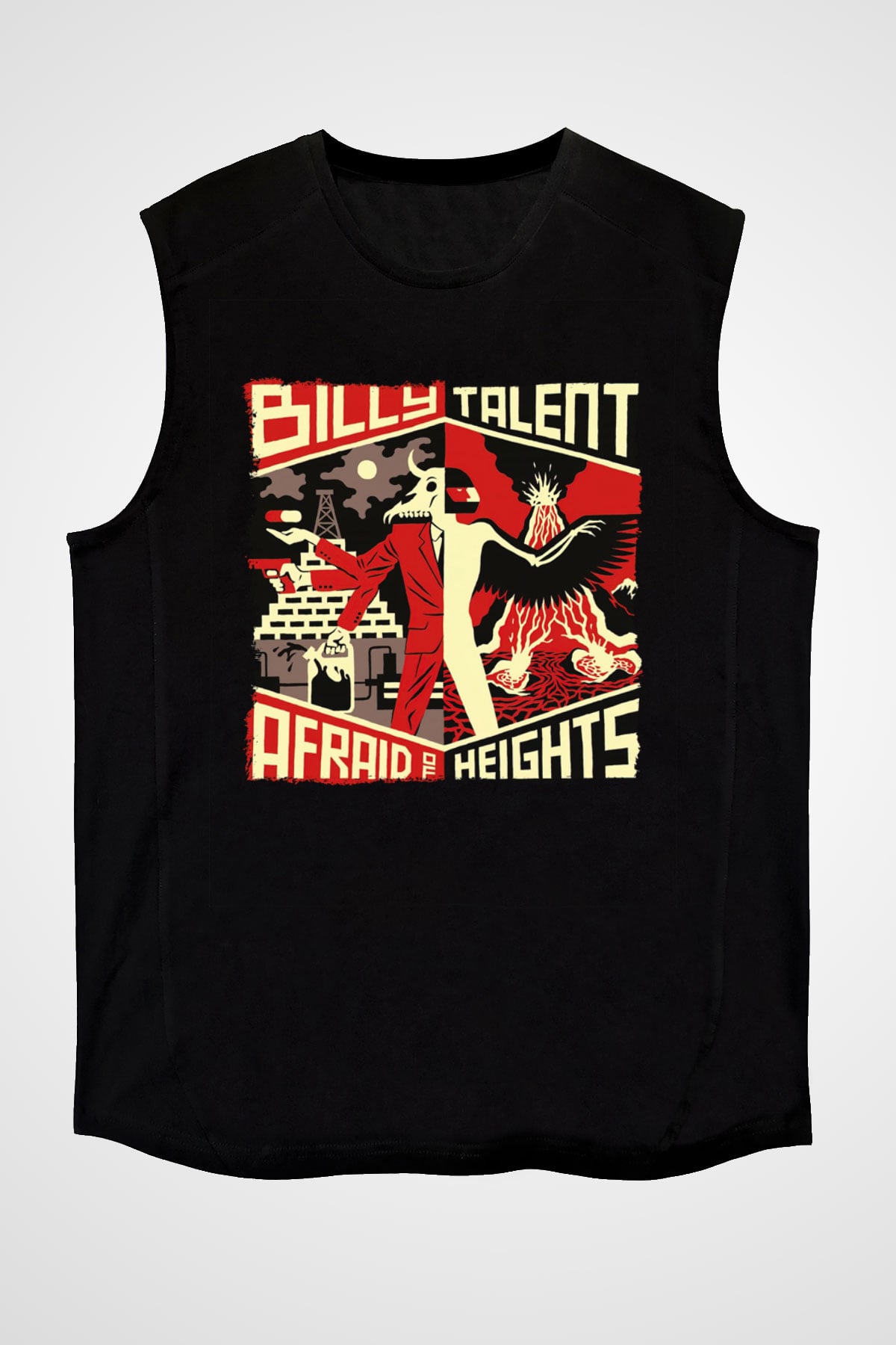 Billy Talent Beyaz Unisex Kolsuz Tişört