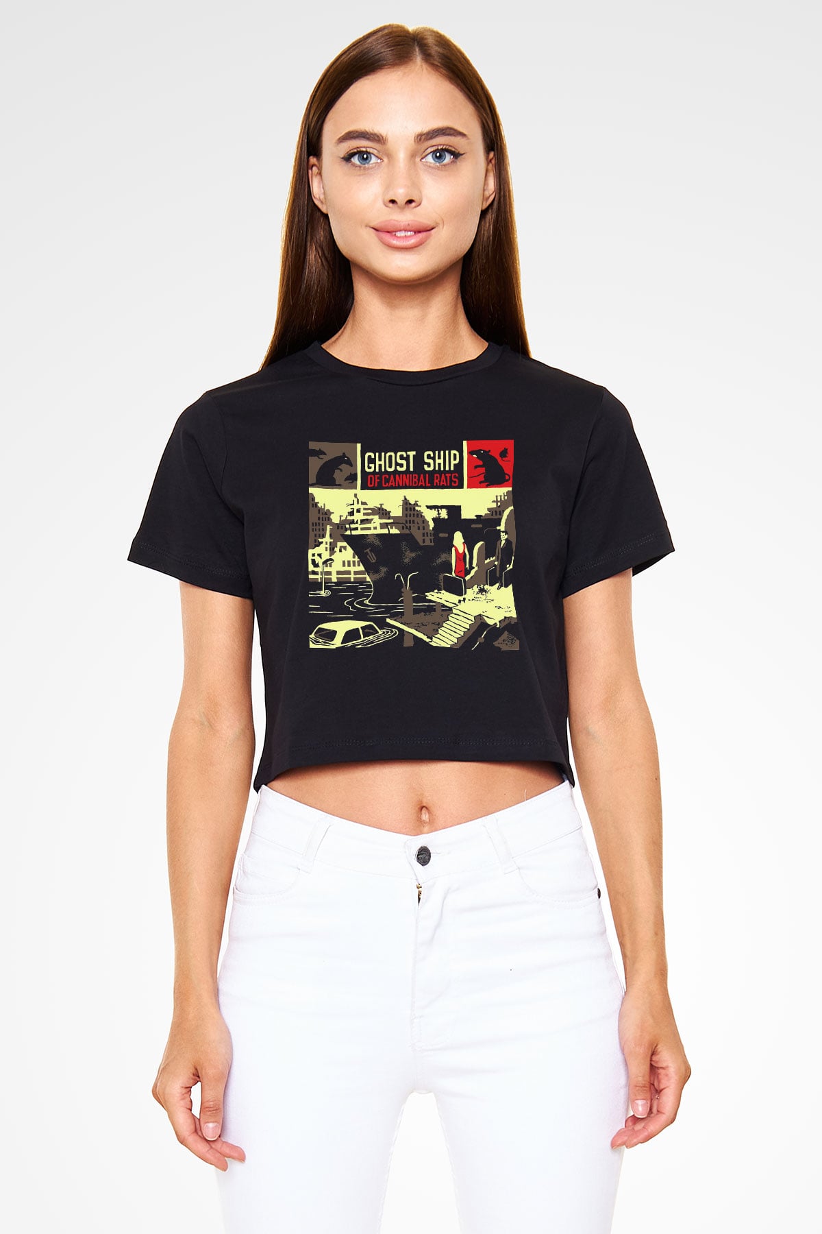 Billy Talent Siyah Crop Top Tişört