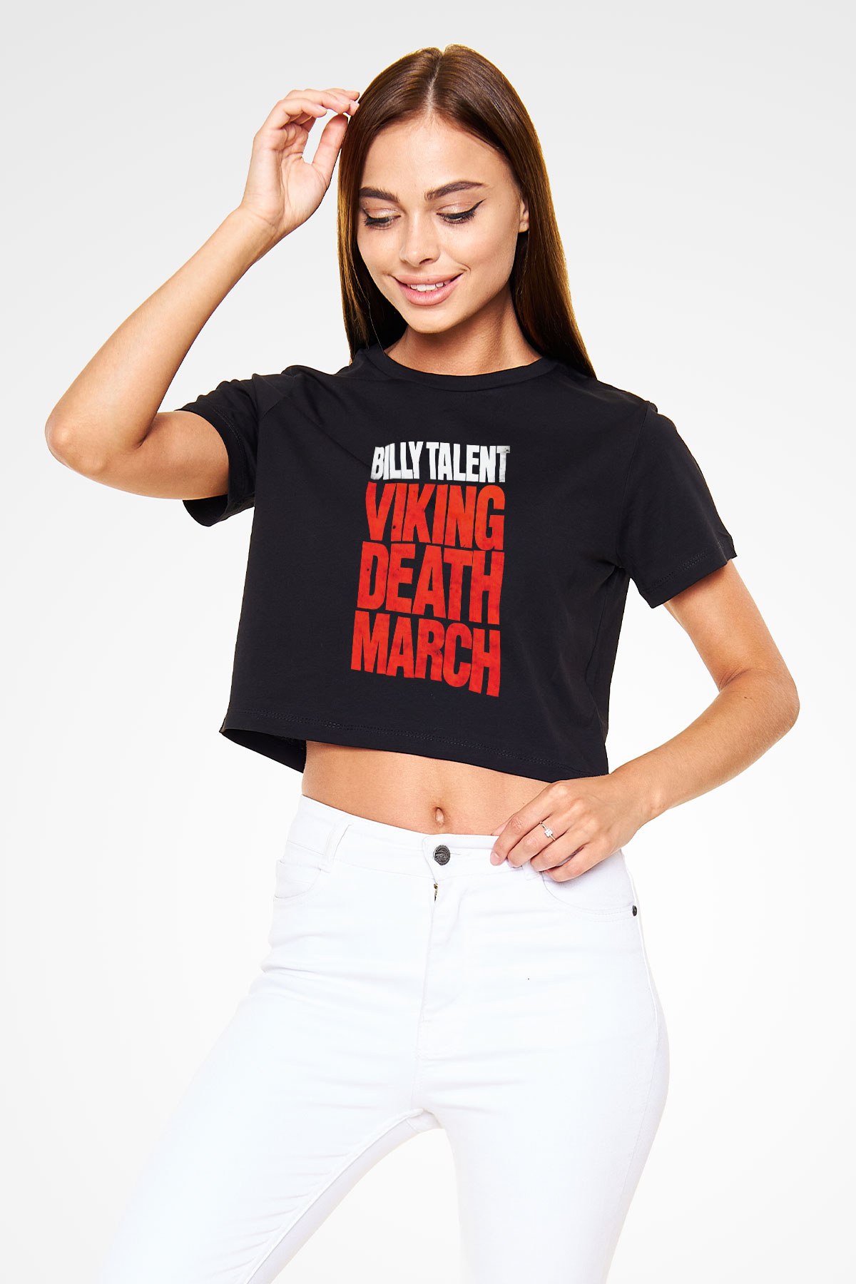 Billy Talent Siyah Crop Top Tişört