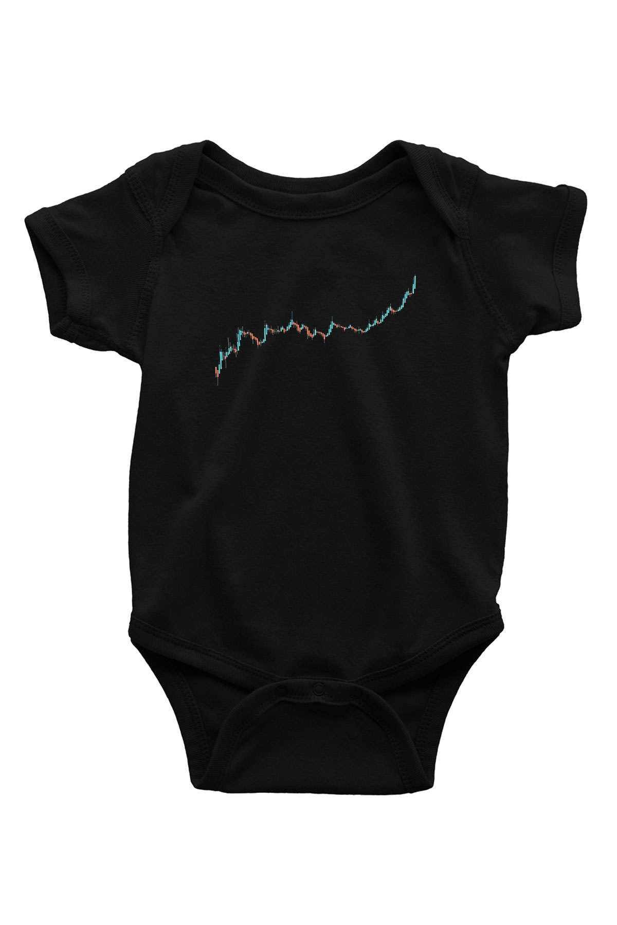 Binance Baskılı Unisex Siyah Bebek Body - Zıbın
