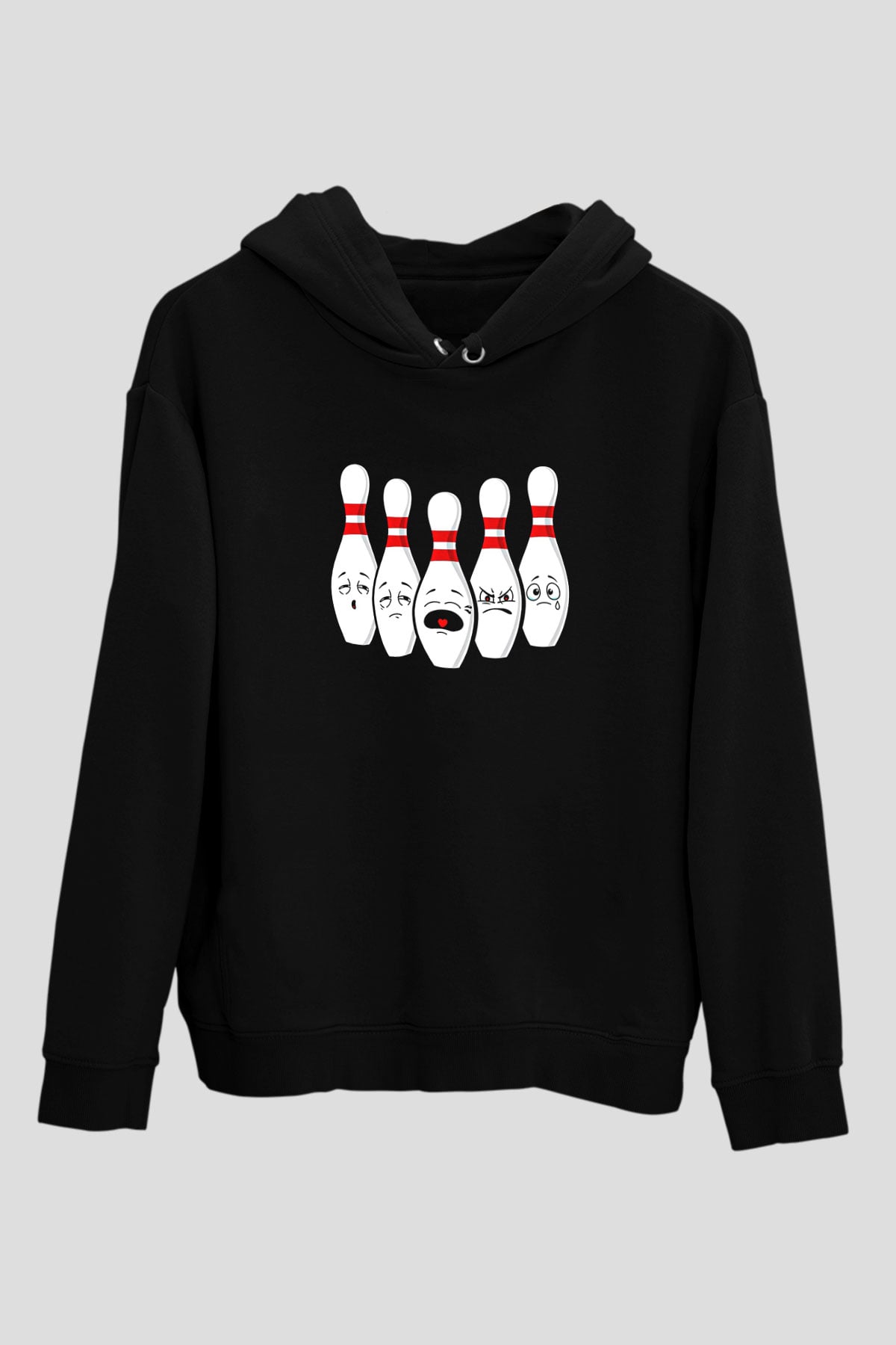 Binicilik - Riding Baskılı Unisex Siyah Hoodie