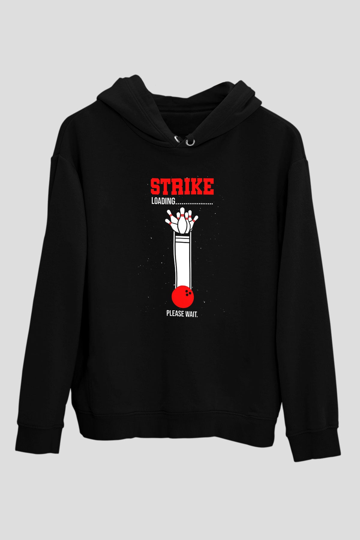 Binicilik - Riding Baskılı Unisex Siyah Hoodie