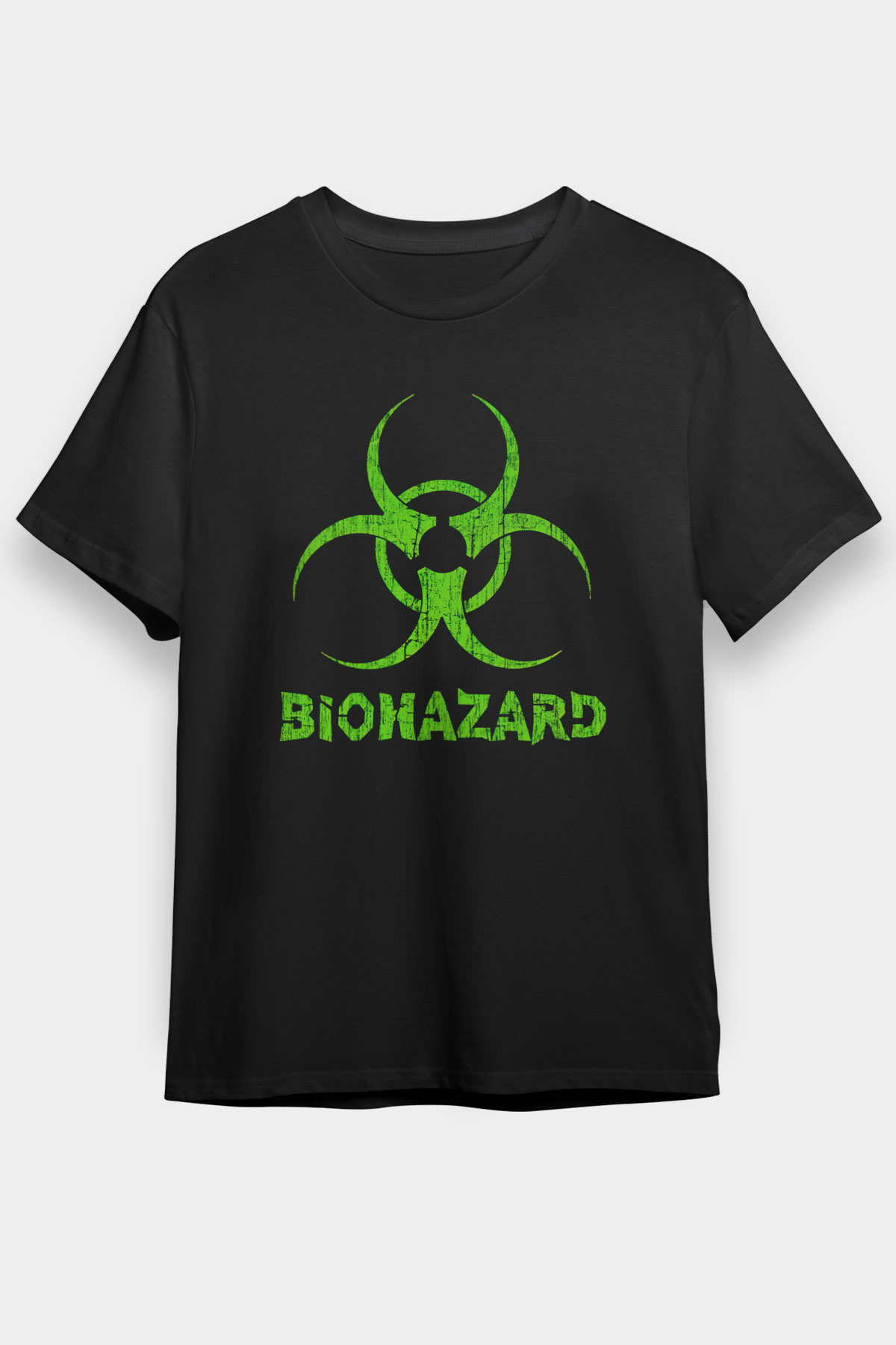 Biohazard Siyah Unisex Tişört T-Shirt - TişörtFabrikası