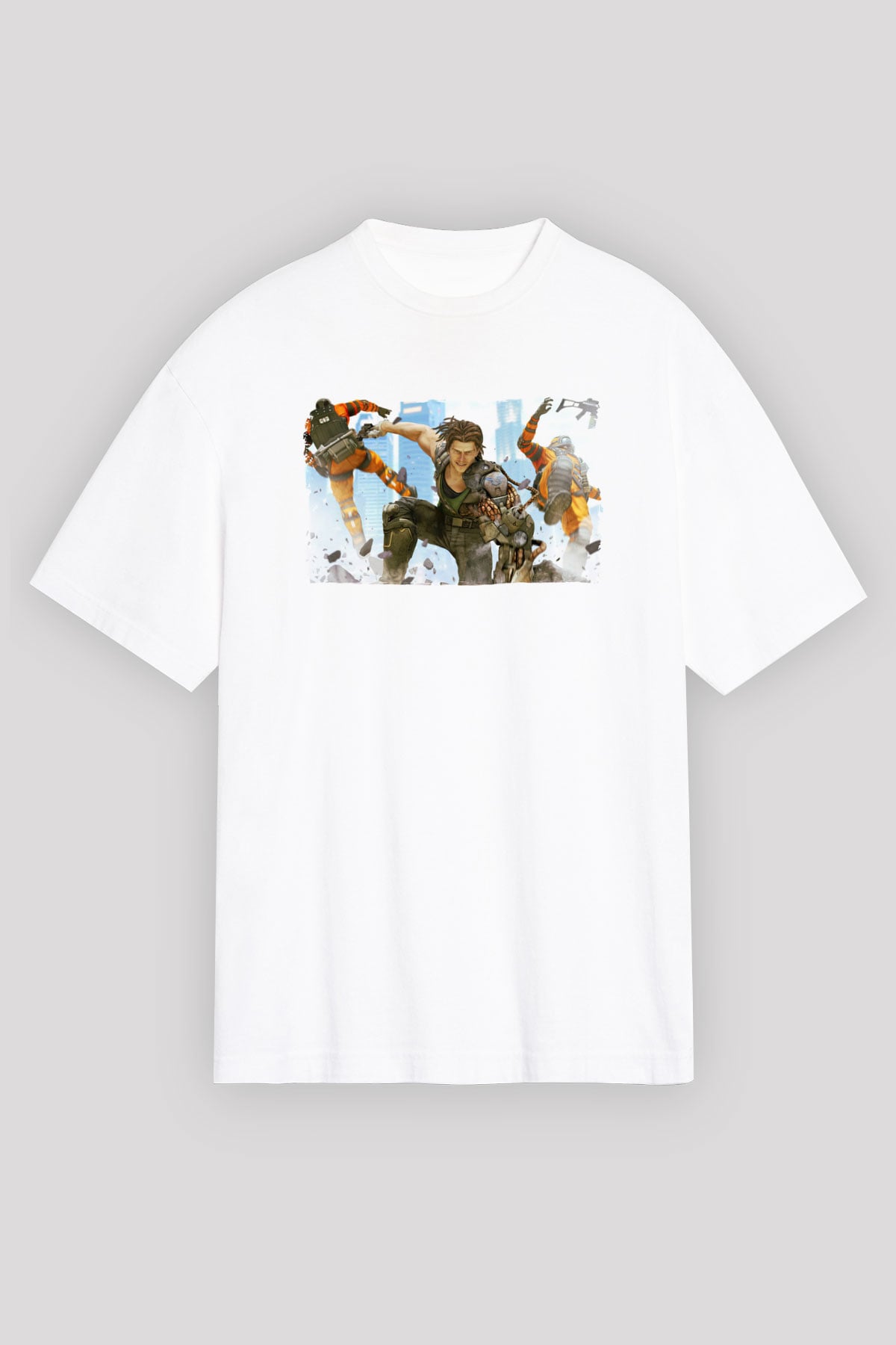 Bionic Commando Beyaz Unisex Tişört T-Shirt