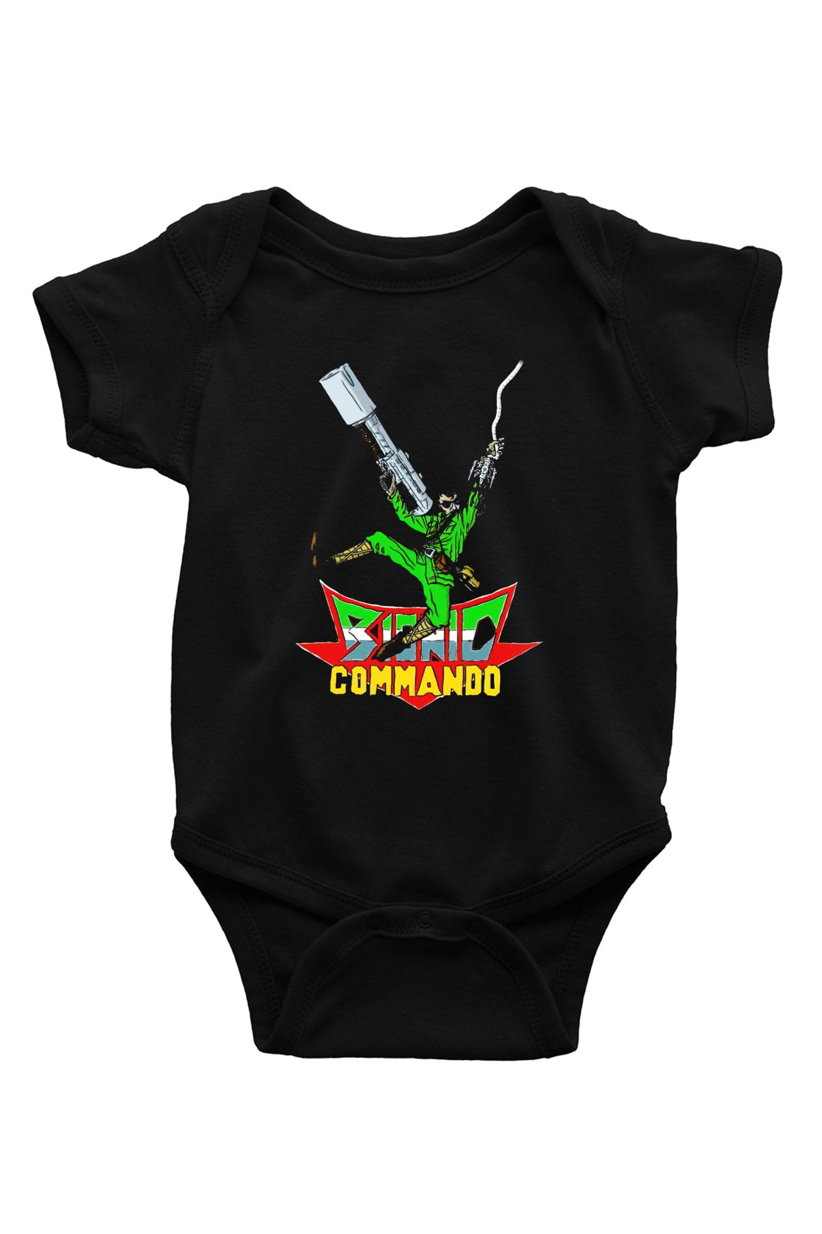 Bionic Commando Siyah Bebek Body - Zıbın