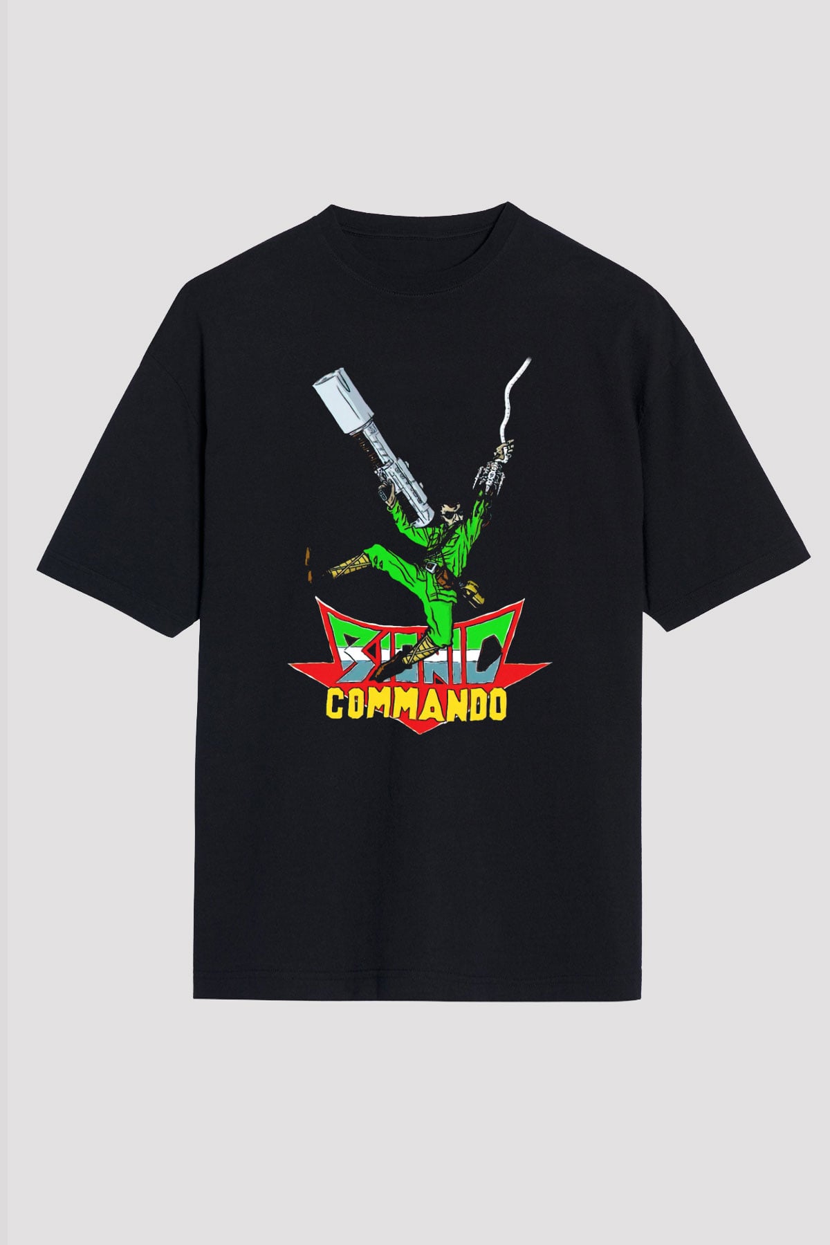 Bionic Commando Siyah Unisex Tişört