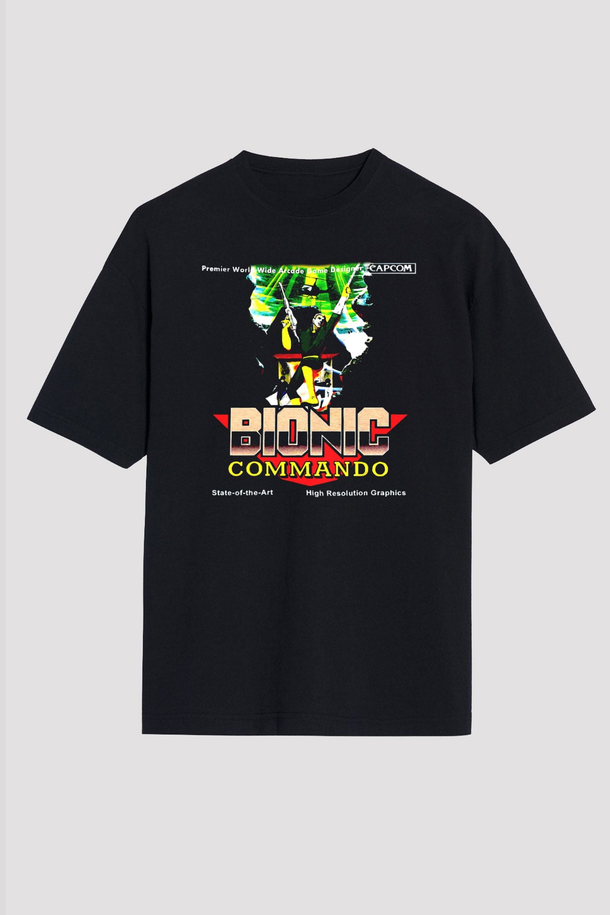 Bionic Commando Siyah Unisex Tişört