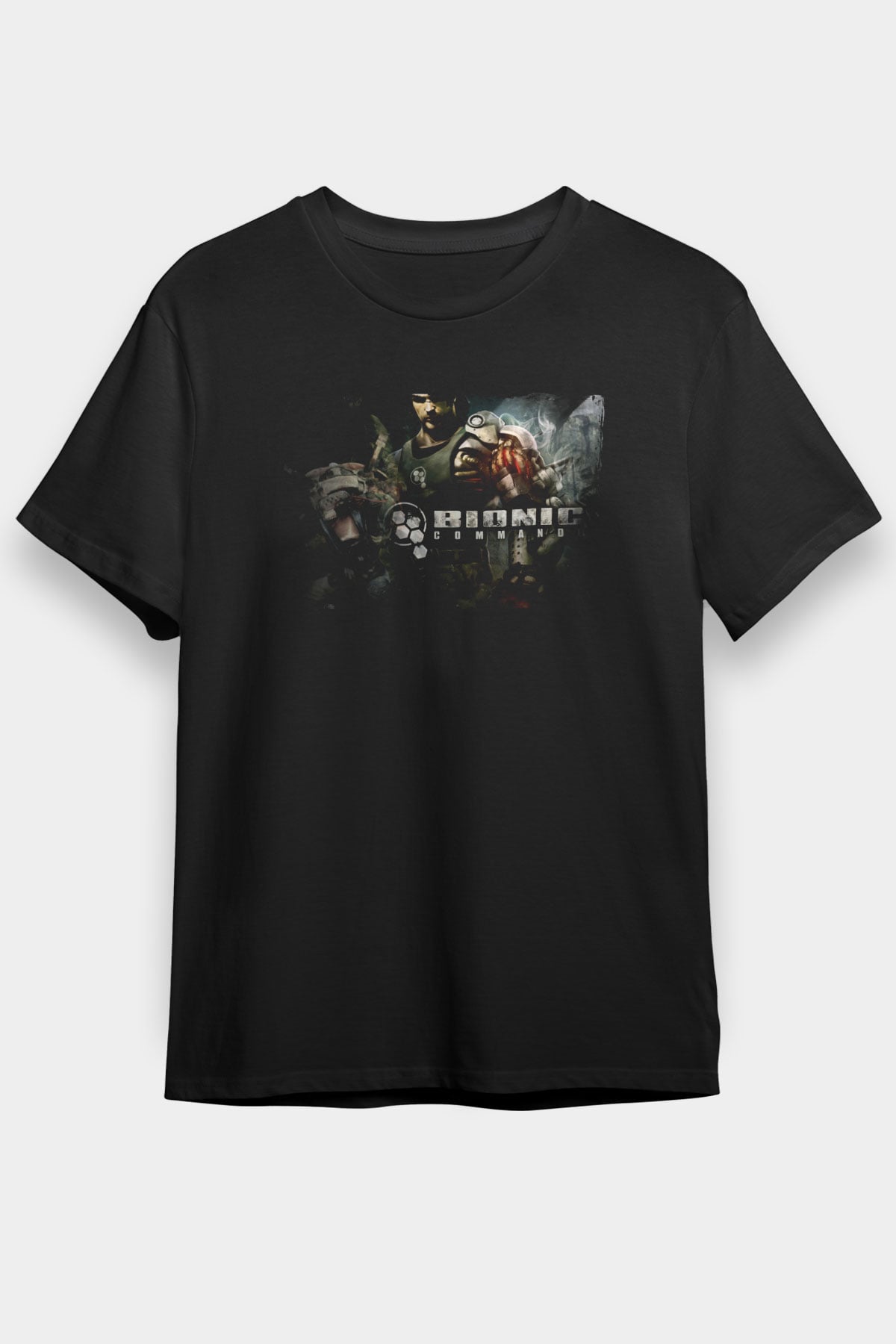 Bionic Commando Siyah Unisex Tişört T-Shirt