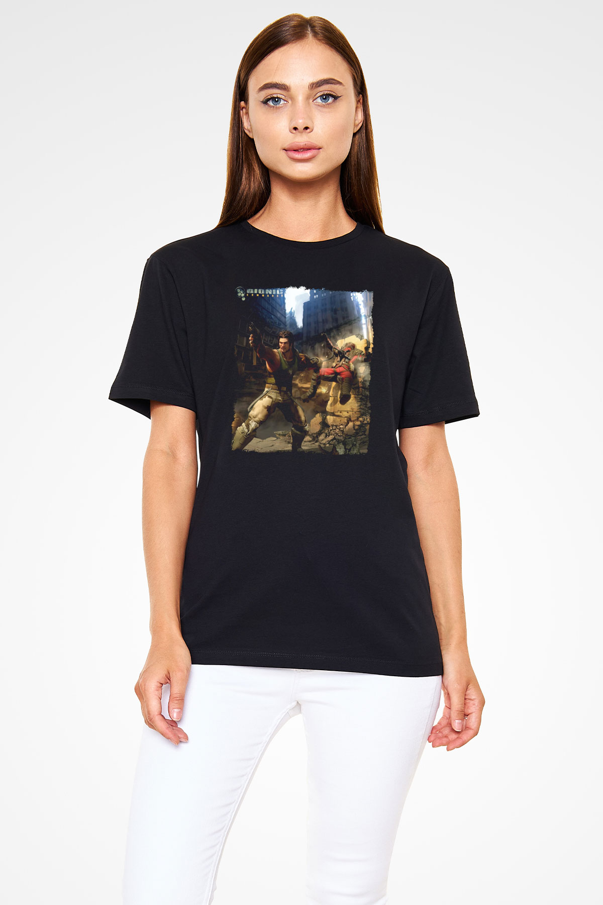 Bionic Commando Siyah Unisex Tişört T-Shirt