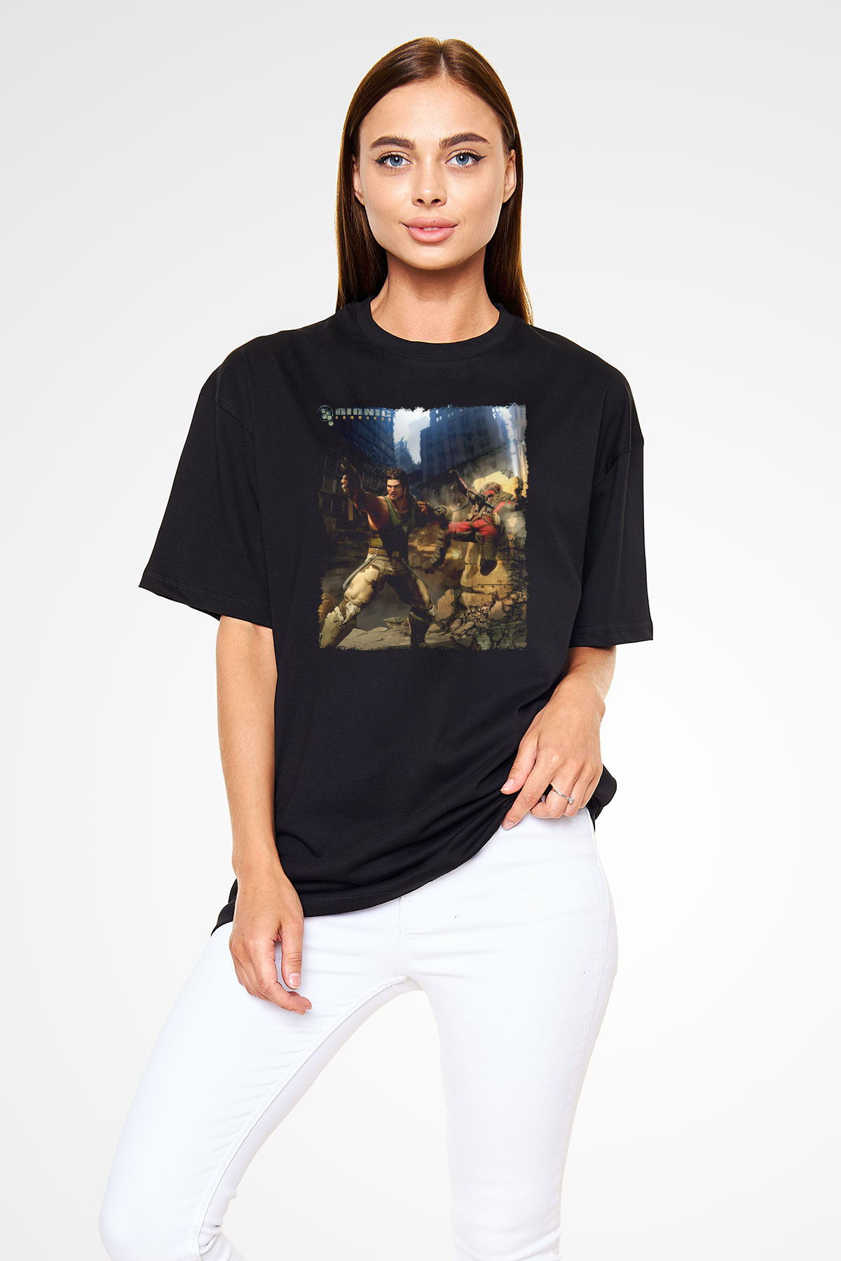 Bionic Commando Siyah Unisex Tişört T-Shirt