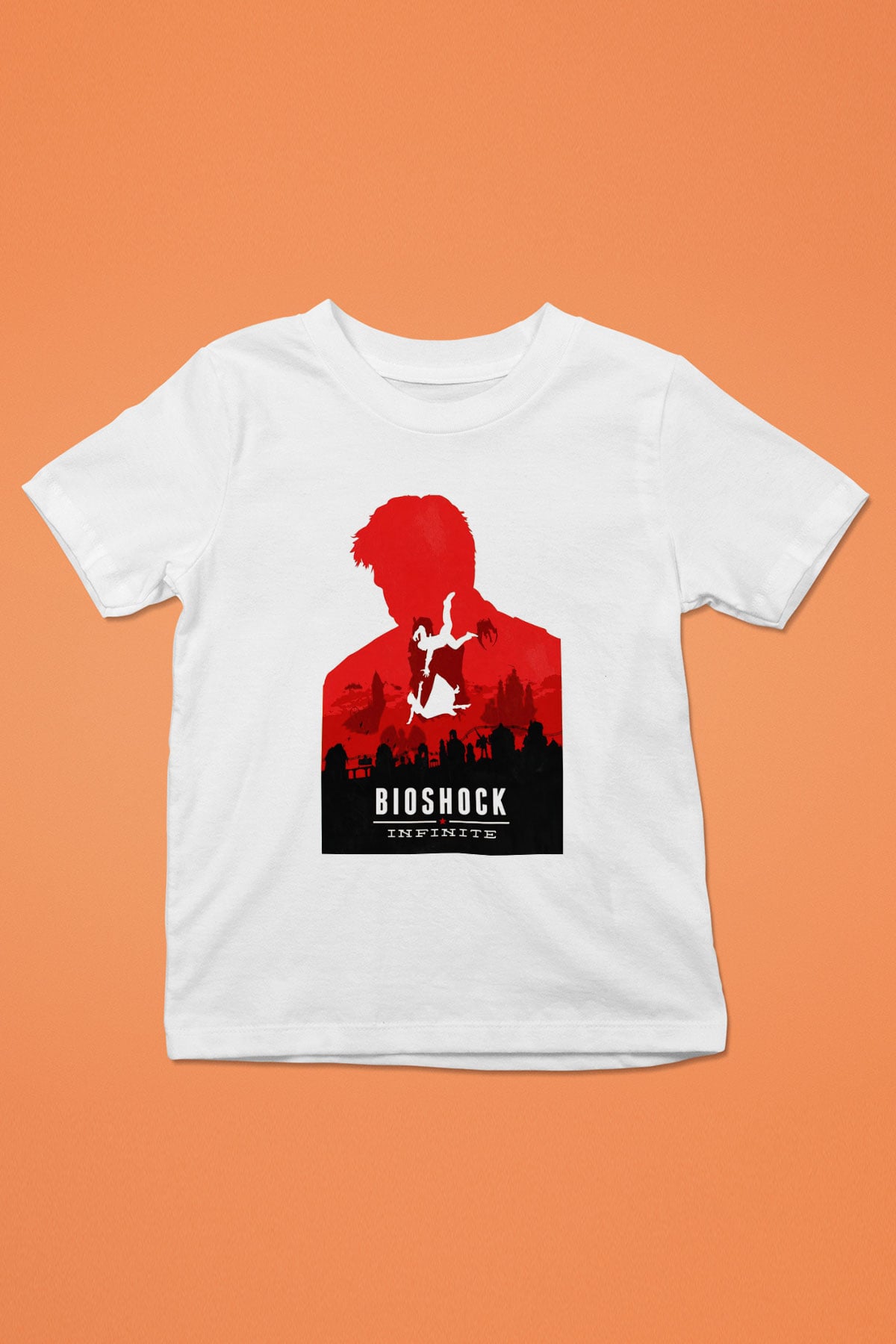 BioShock Baskılı Beyaz Unisex Çocuk Tişört
