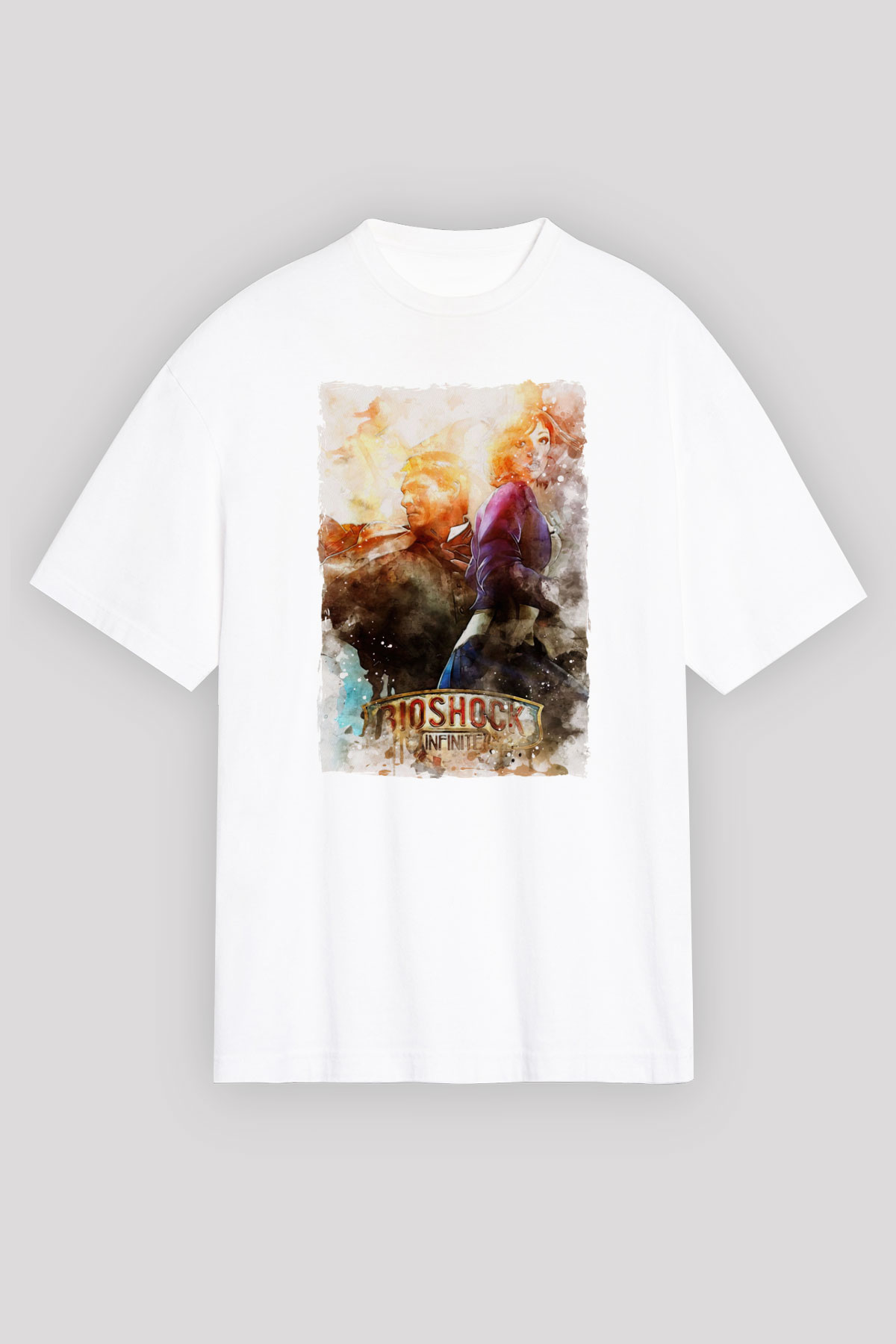 BioShock Beyaz Unisex Tişört T-Shirt