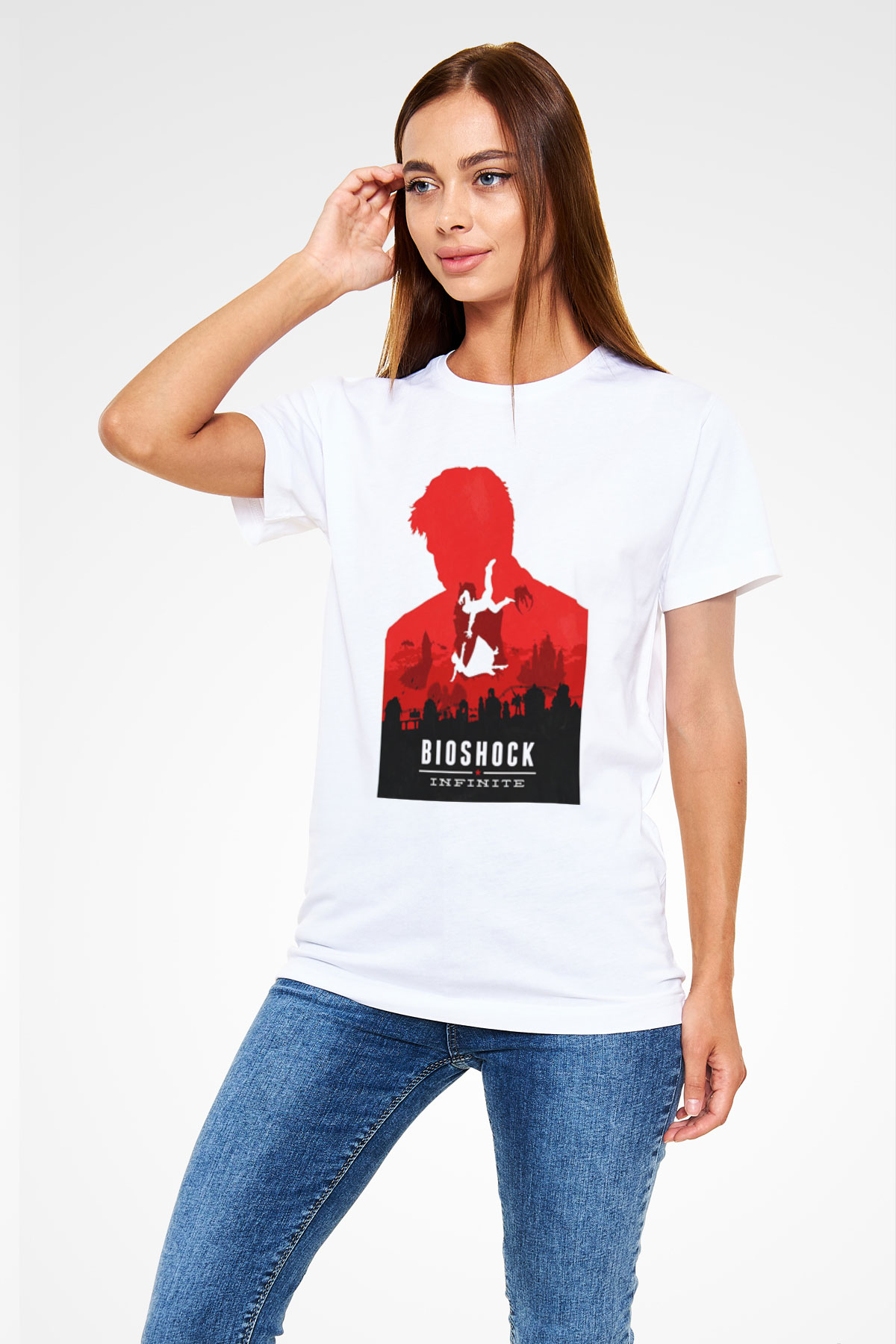 BioShock Beyaz Unisex Tişört T-Shirt