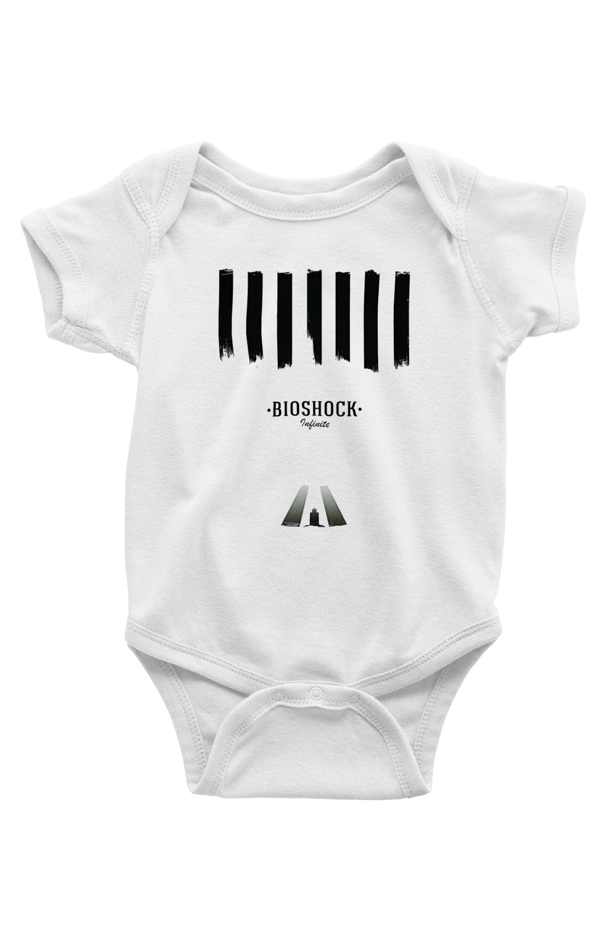 Bioshock James Baskılı Beyaz Unisex Bebek Body - Zıbın