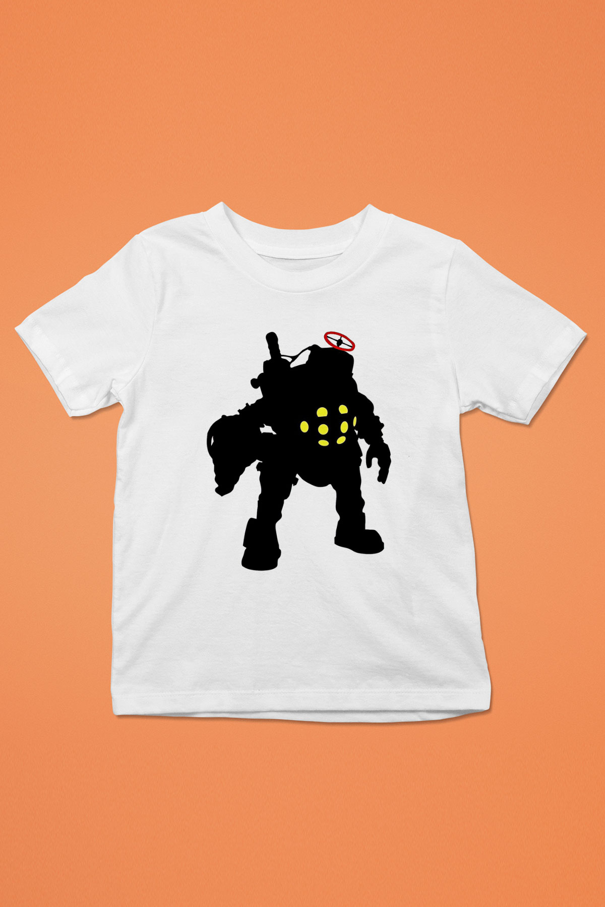 Bioshock James Baskılı Beyaz Unisex Beyaz Çocuk Tişört - Tshirt