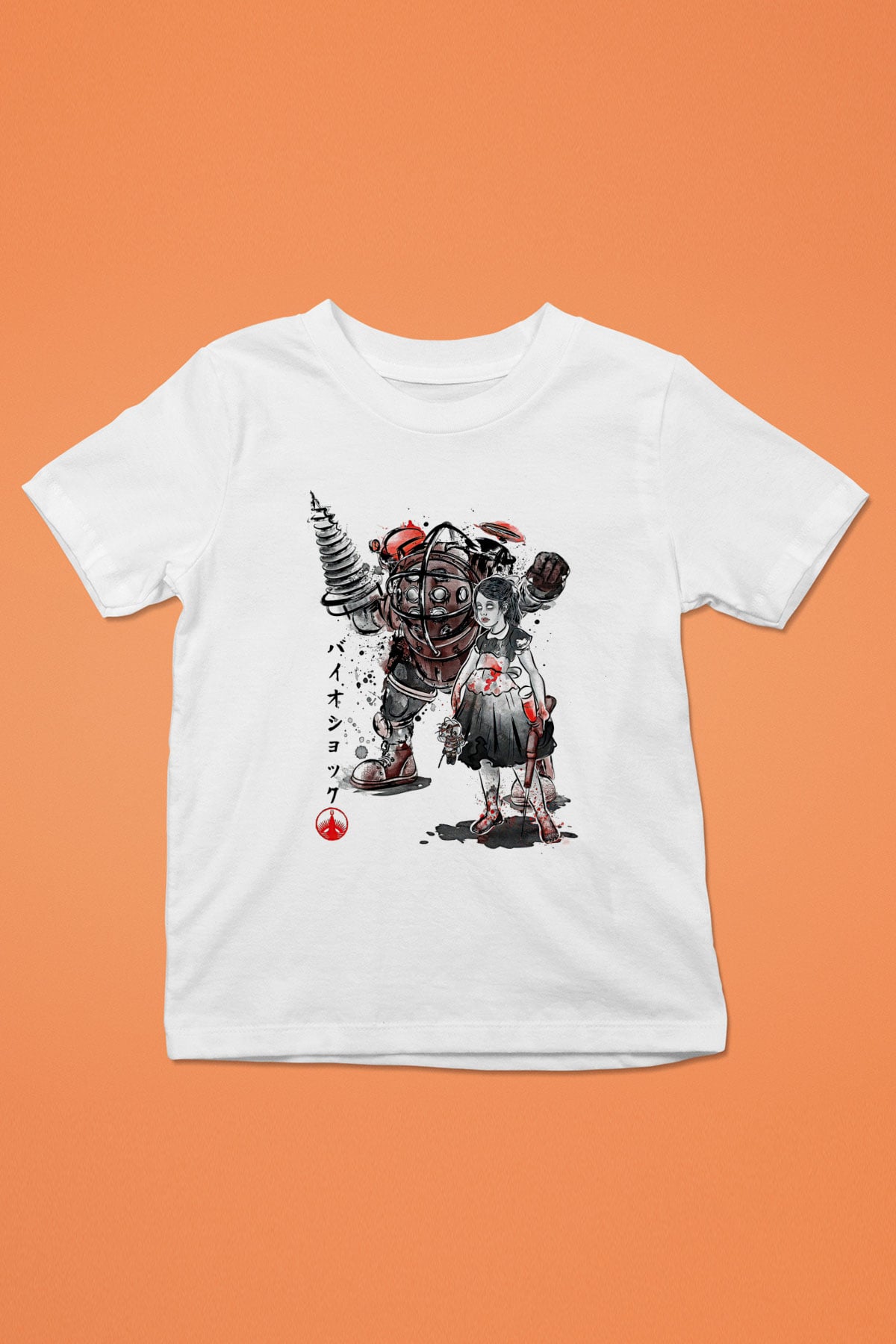 Bioshock James Baskılı Beyaz Unisex Beyaz Çocuk Tişört - Tshirt