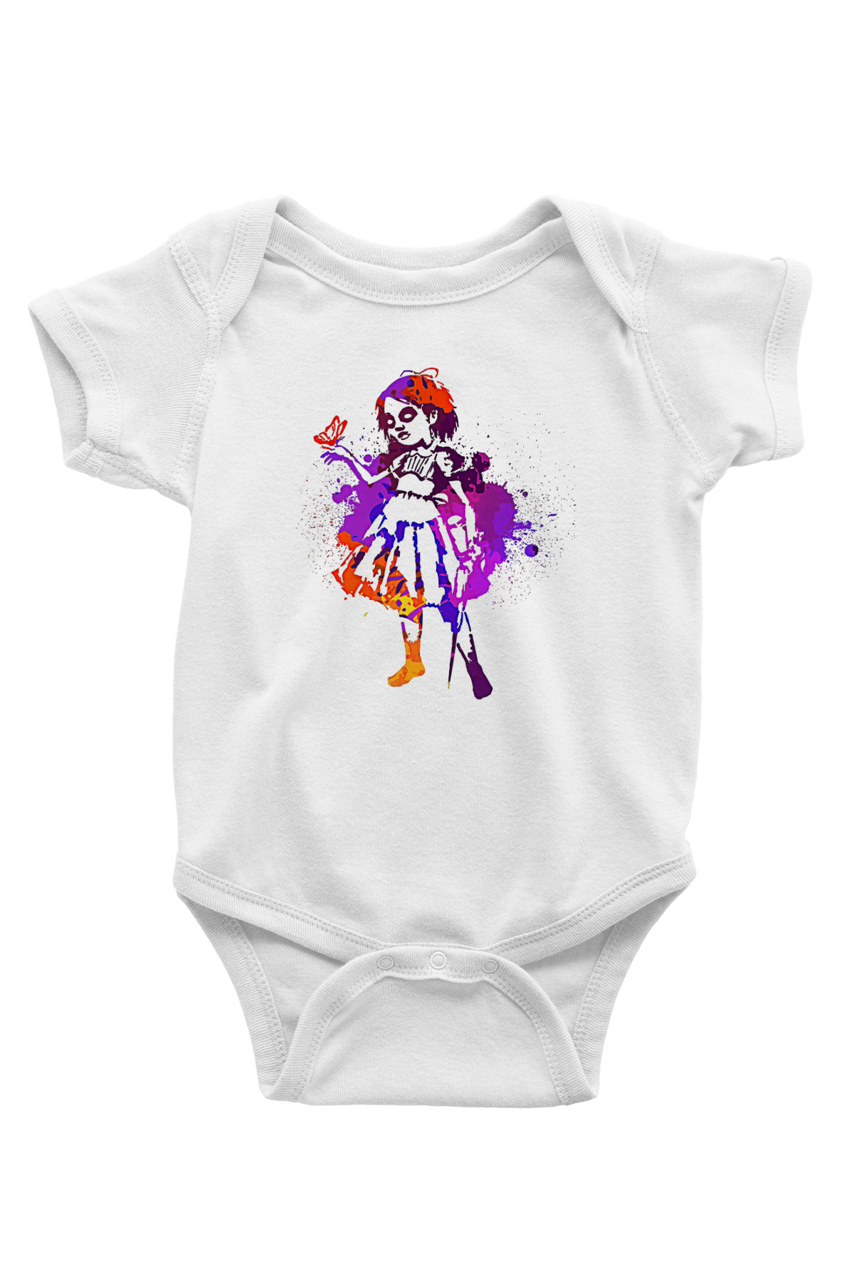 Bioshock James Baskılı Beyaz Unisex Bebek Body - Zıbın