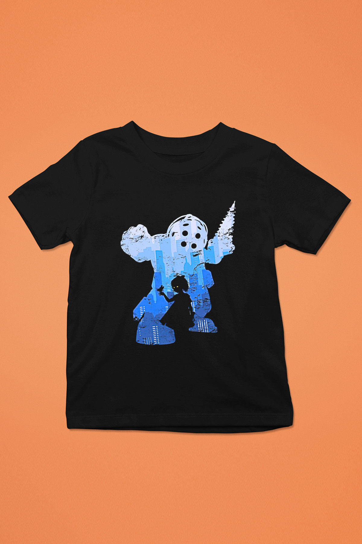 Bioshock James Baskılı Unisex Siyah Çocuk Tişört - Tshirt