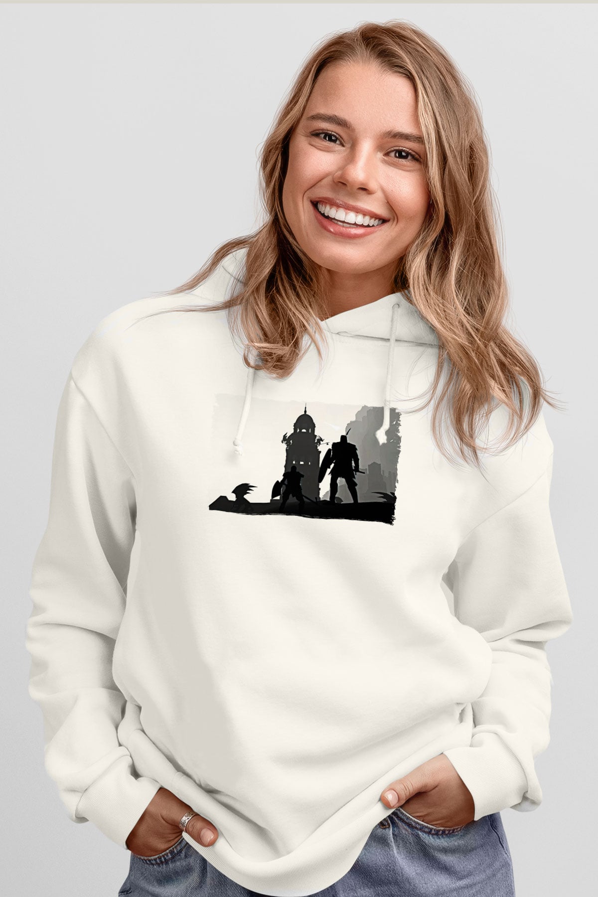 Bioshock James Baskılı Unisex Siyah Kapüşonlu Sweatshirt