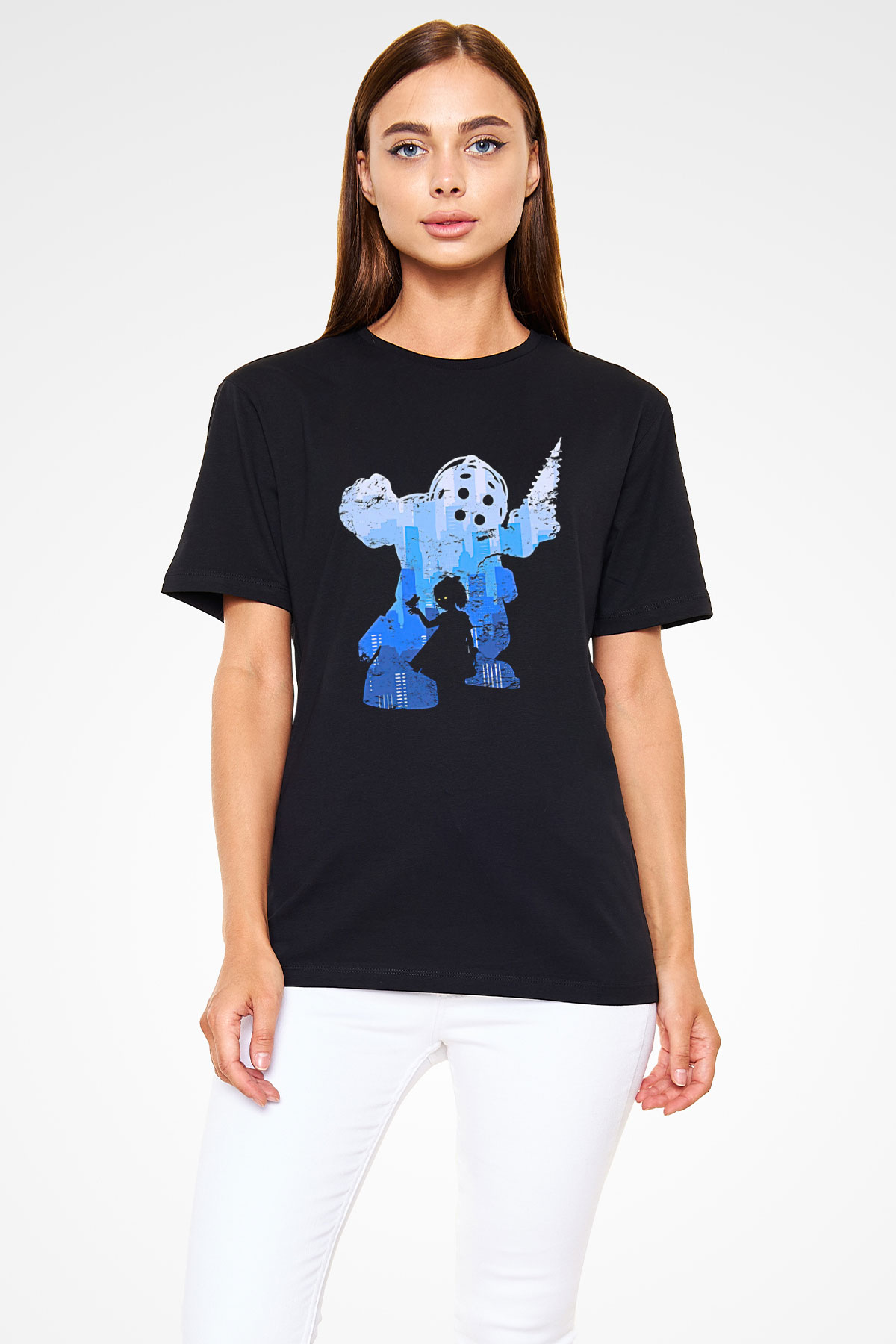 Bioshock James Baskılı Unisex Siyah Tişört - Tshirt