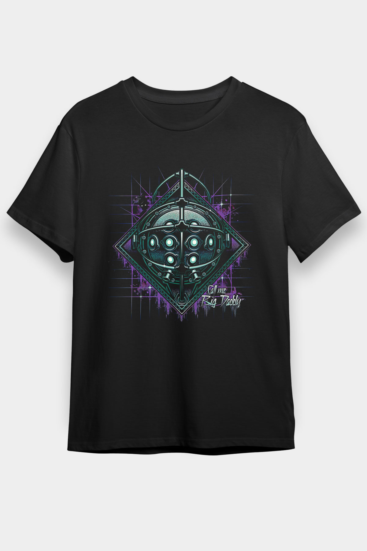 Bioshock James Baskılı Unisex Siyah Tişört - Tshirt