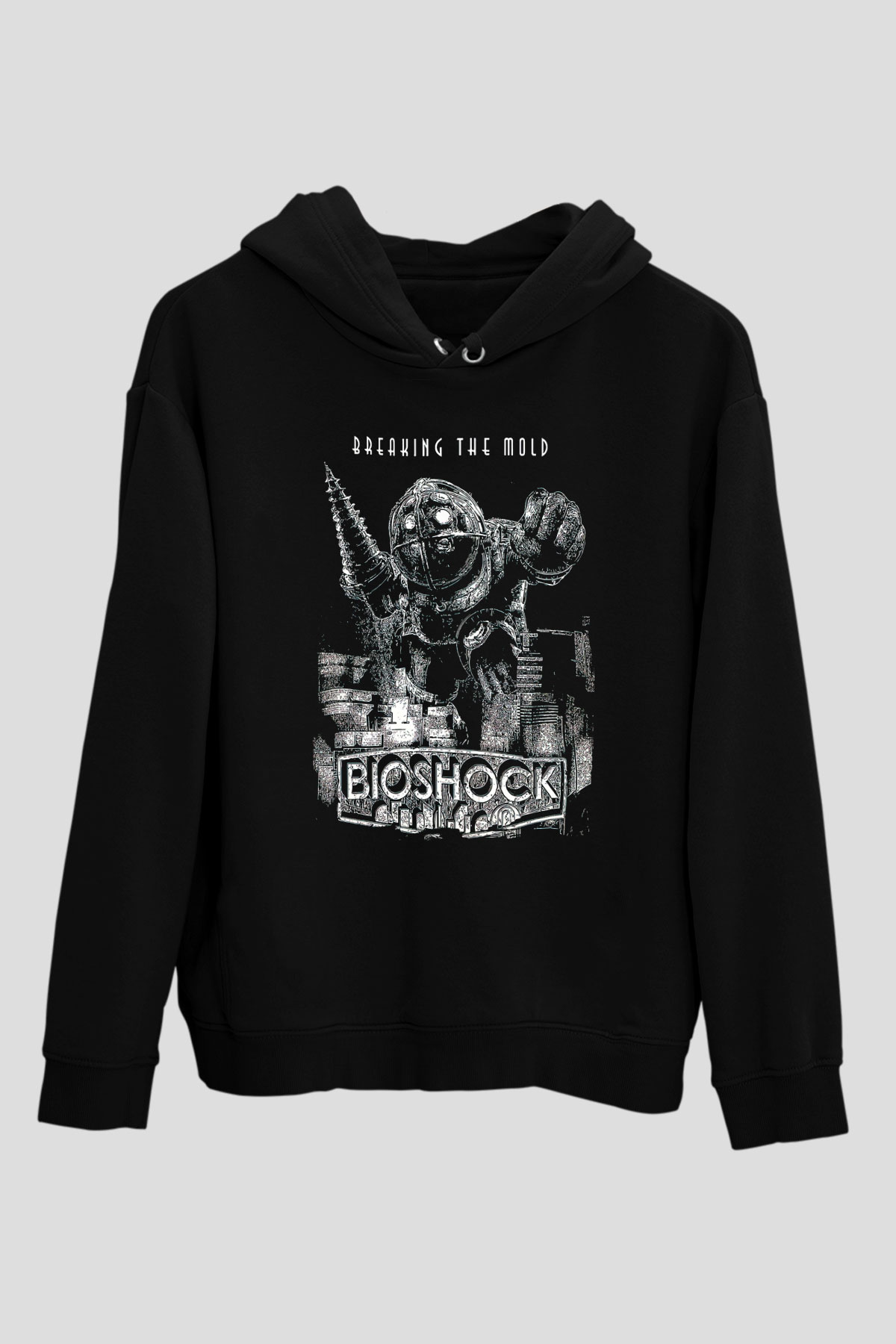 BioShock Siyah Unisex Hoodie