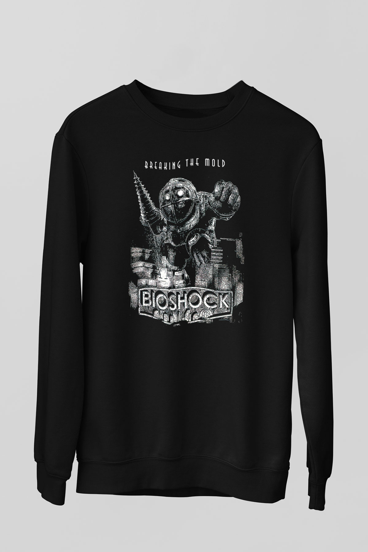 BioShock Siyah Unisex Sweatshirt
