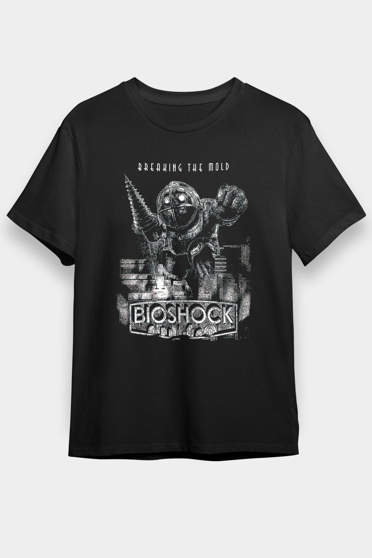 BioShock Siyah Unisex Tişört T-Shirt