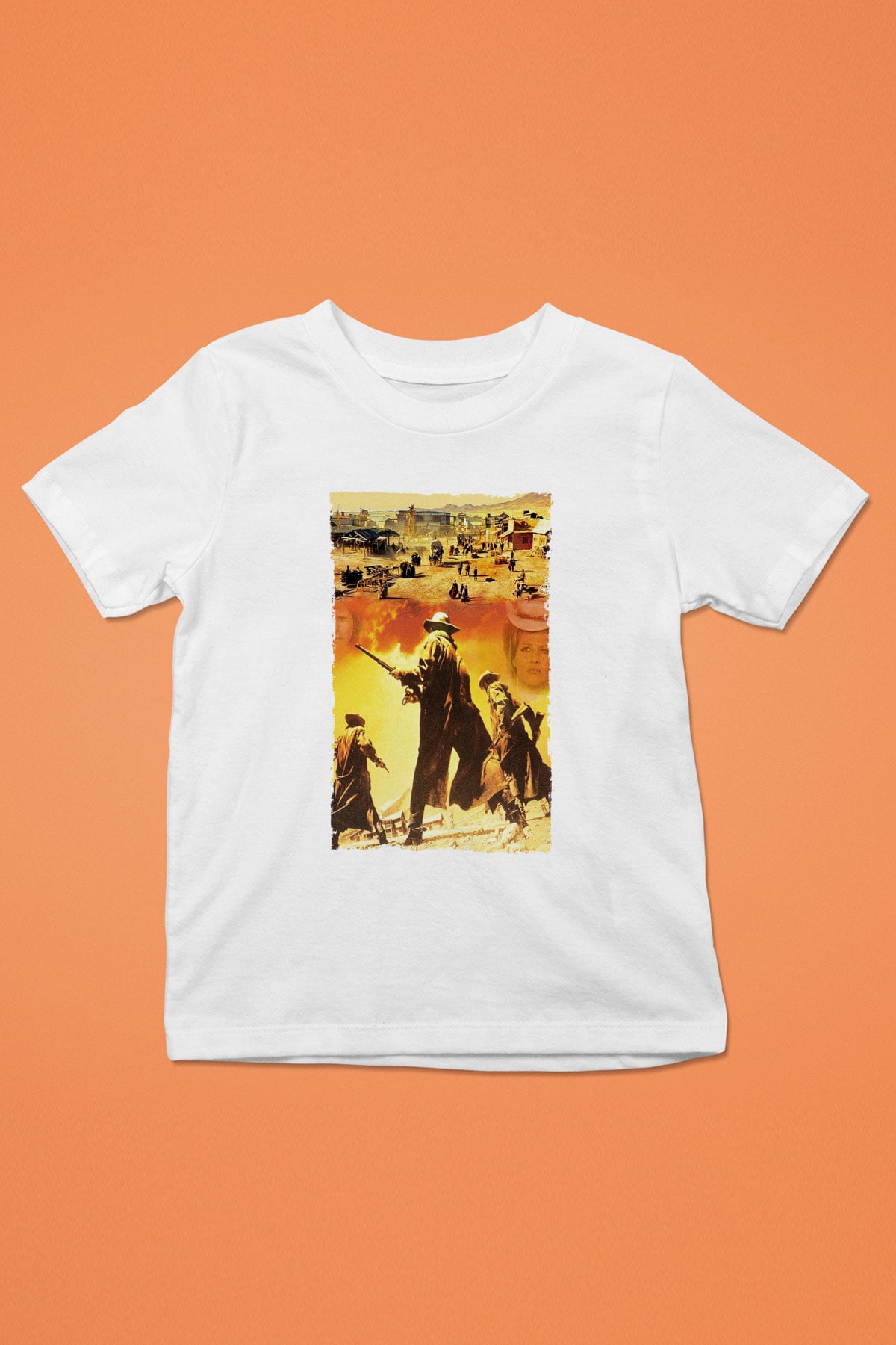 Bir Zamanlar Batıda (Once Upon a Time in the West) Baskılı Beyaz Çocuk Tişört