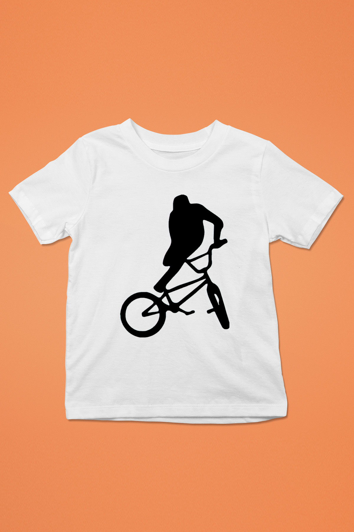 Bisiklet Beyaz Unisex Çocuk Tişört