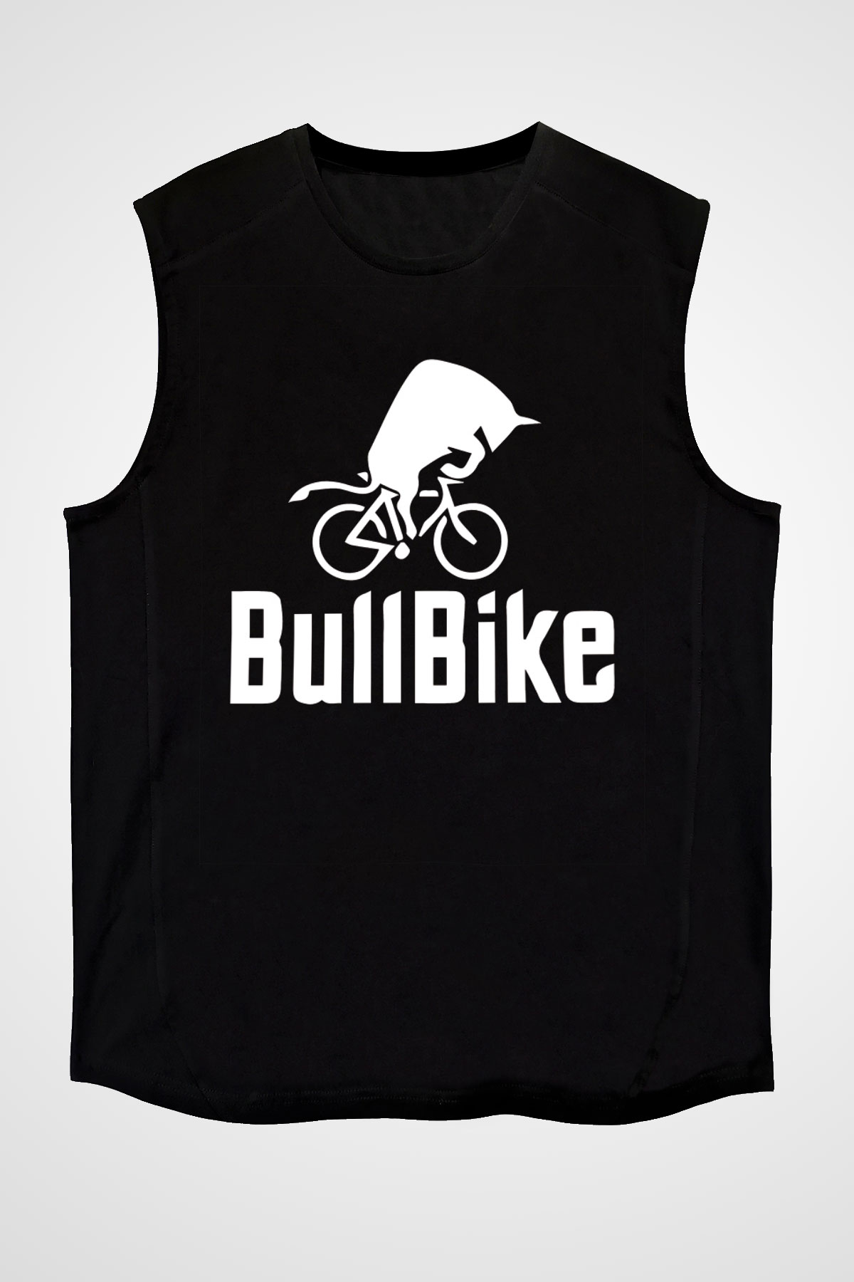 Bisiklet Siyah Unisex Kolsuz Tişört