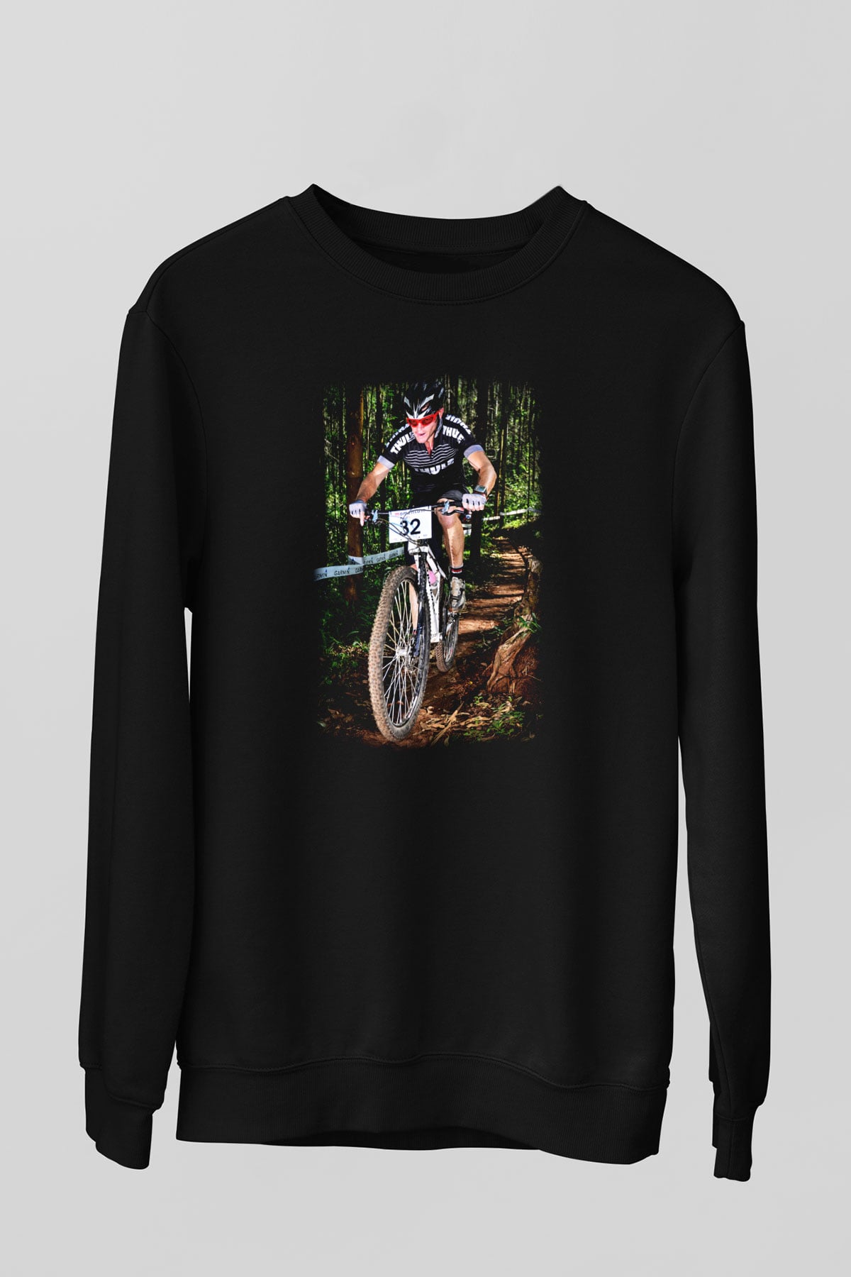 Bisiklet Siyah Unisex Sweatshirt