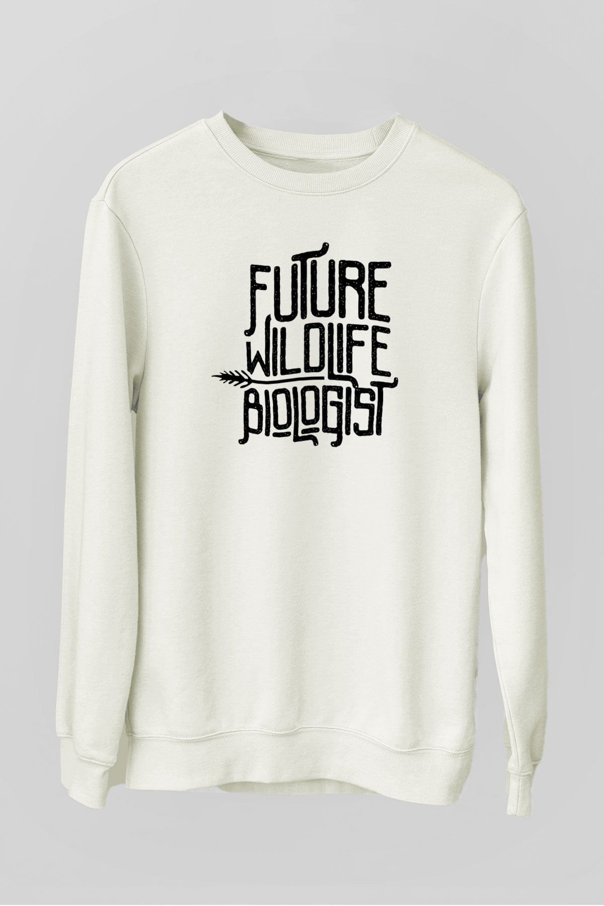 Biyolog Beyaz Unisex Sweatshirt