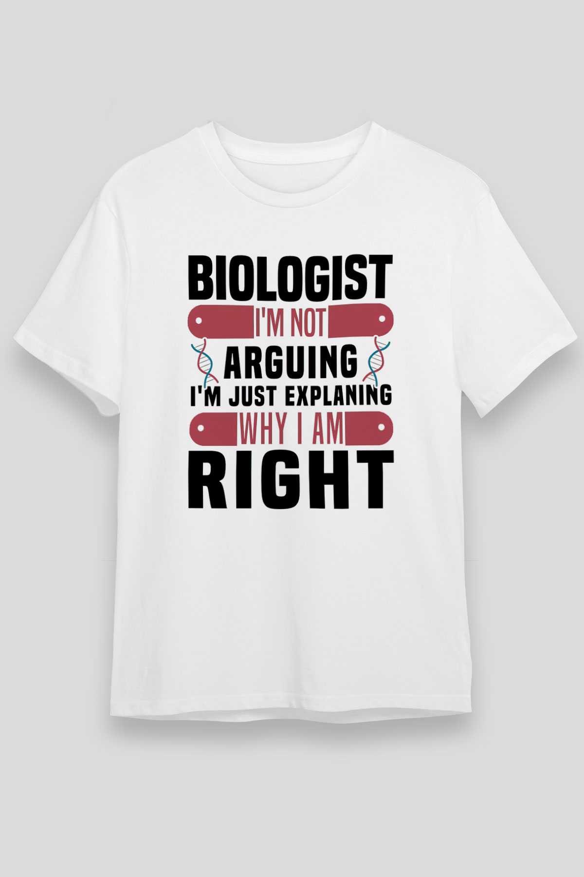Biyolog Beyaz Unisex Tişört T-Shirt - TişörtFabrikası