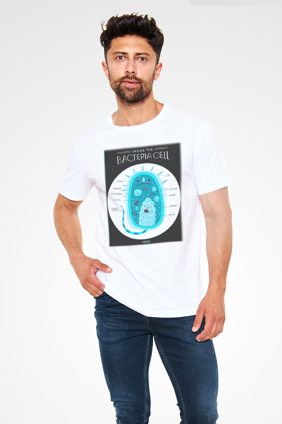 Biyolog Beyaz Unisex Tişört T-Shirt - TişörtFabrikası