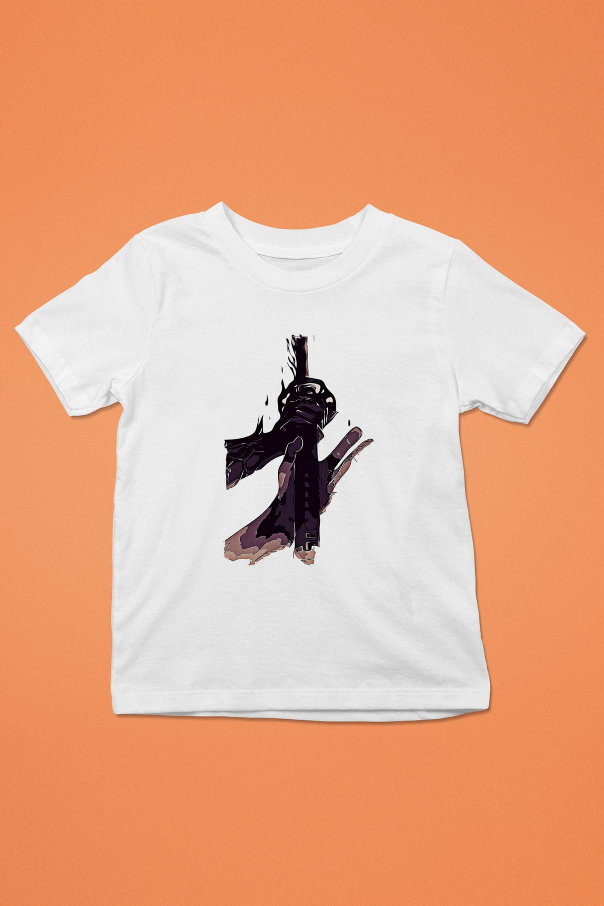 Black Clover Baskılı Beyaz Unisex Beyaz Çocuk Tişört - Tshirt