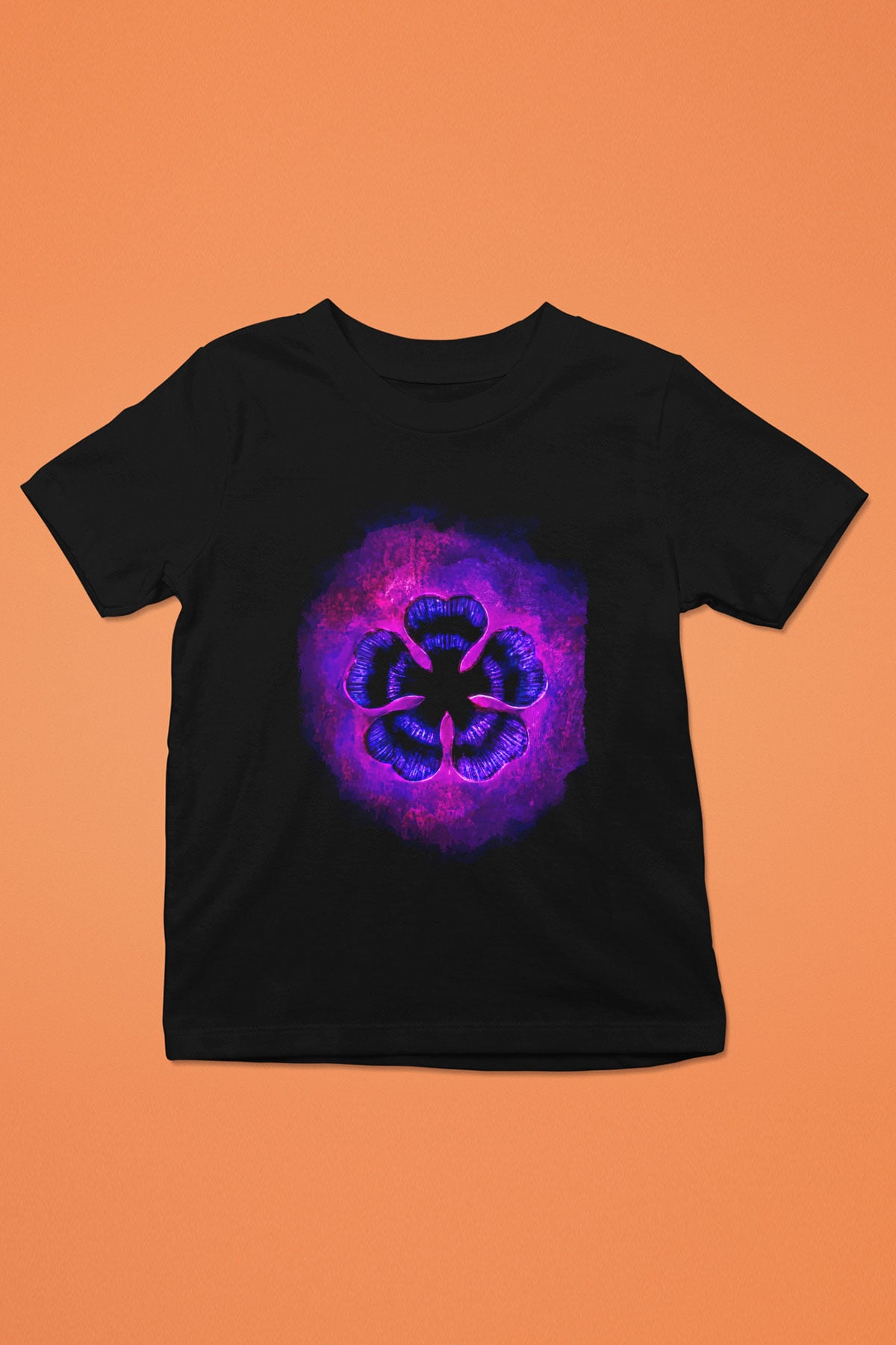 Black Clover Baskılı Unisex Siyah Çocuk Tişört - Tshirt
