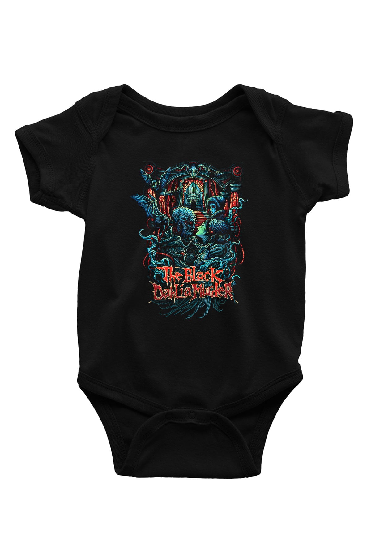 Black Dahlia Murder Baskılı Siyah Bebek Body - Zıbın