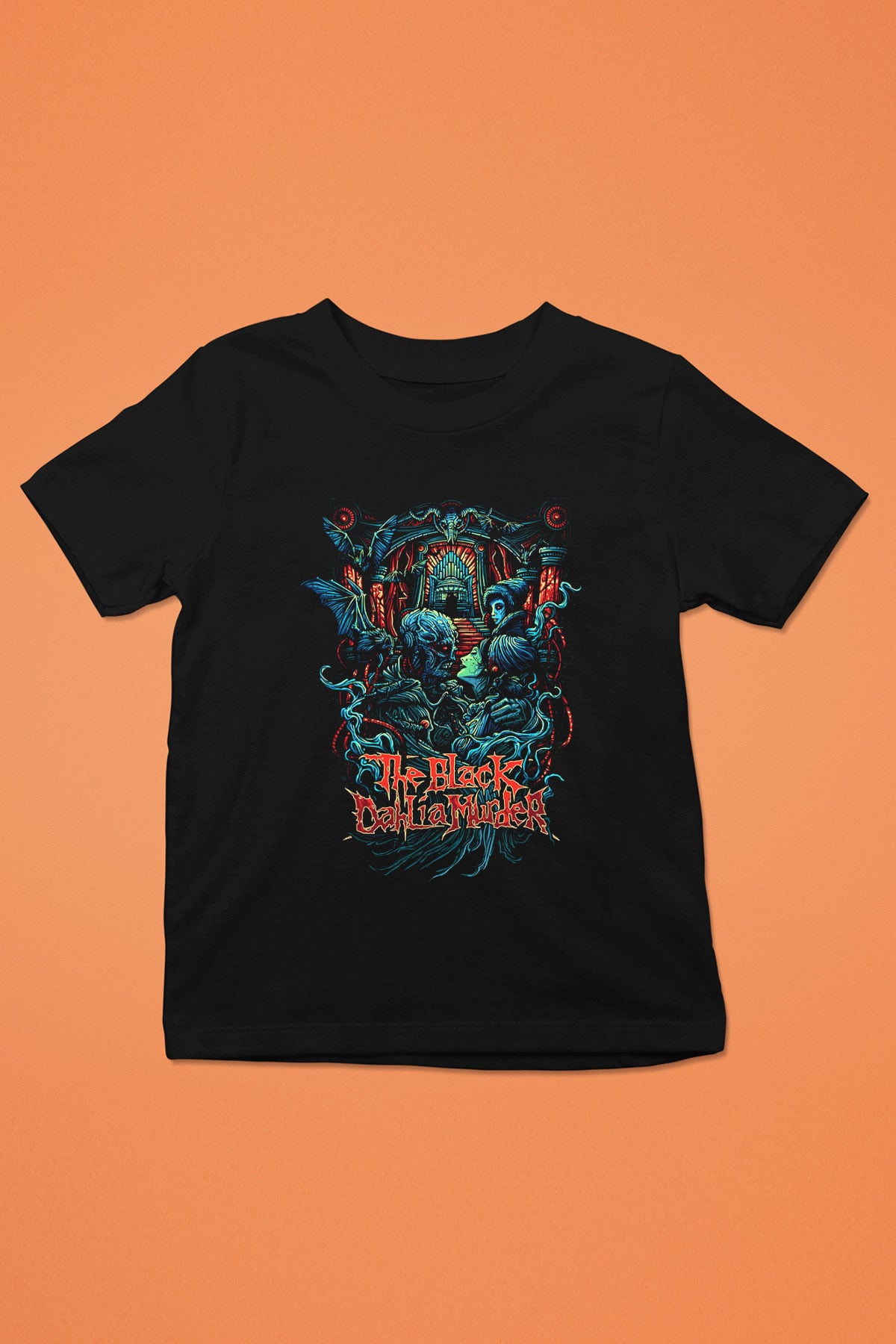 Black Dahlia Murder Baskılı Siyah Unisex Çocuk Tişört