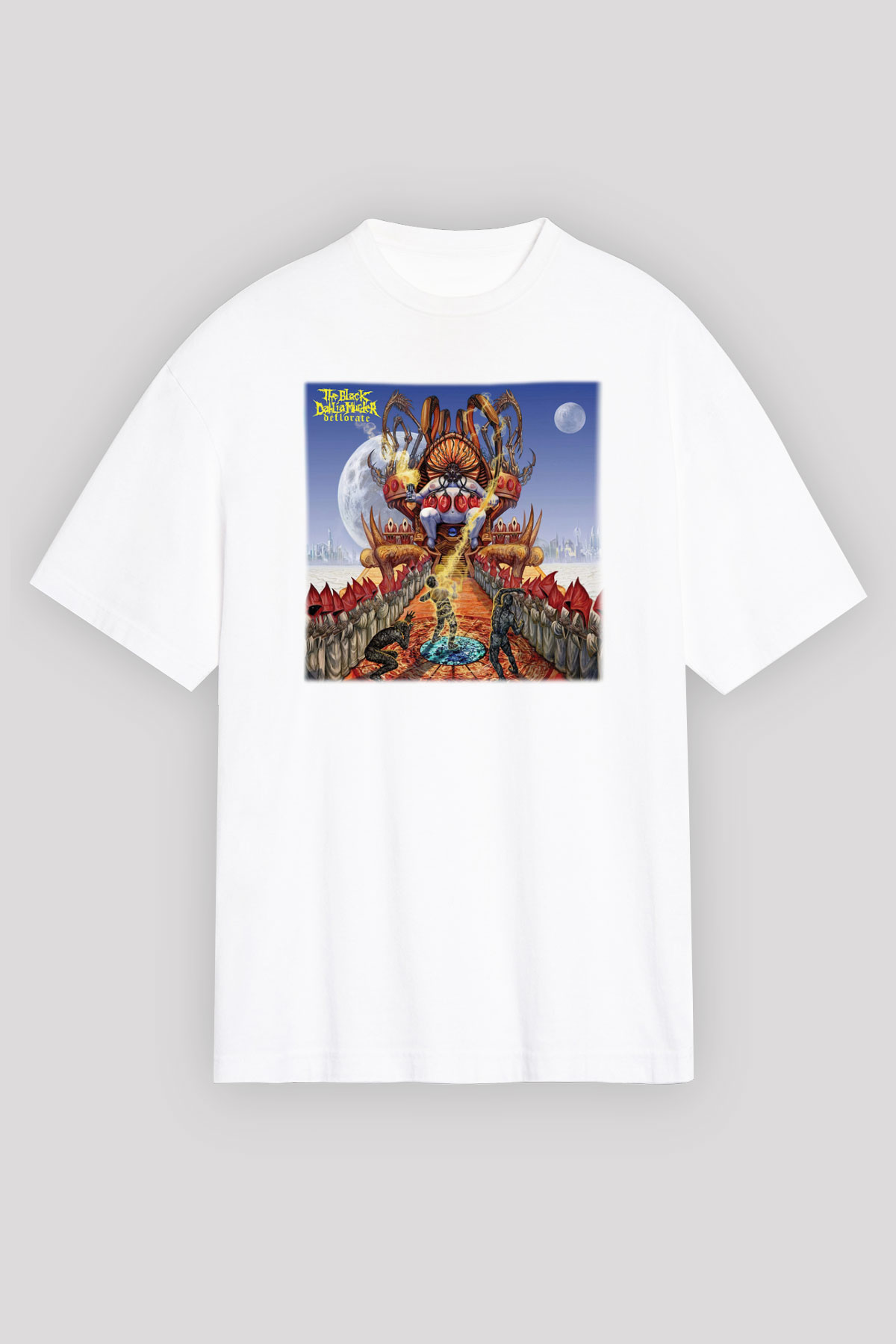 Black Dahlia Murder Beyaz Unisex Tişört T-Shirt - TişörtFabrikası