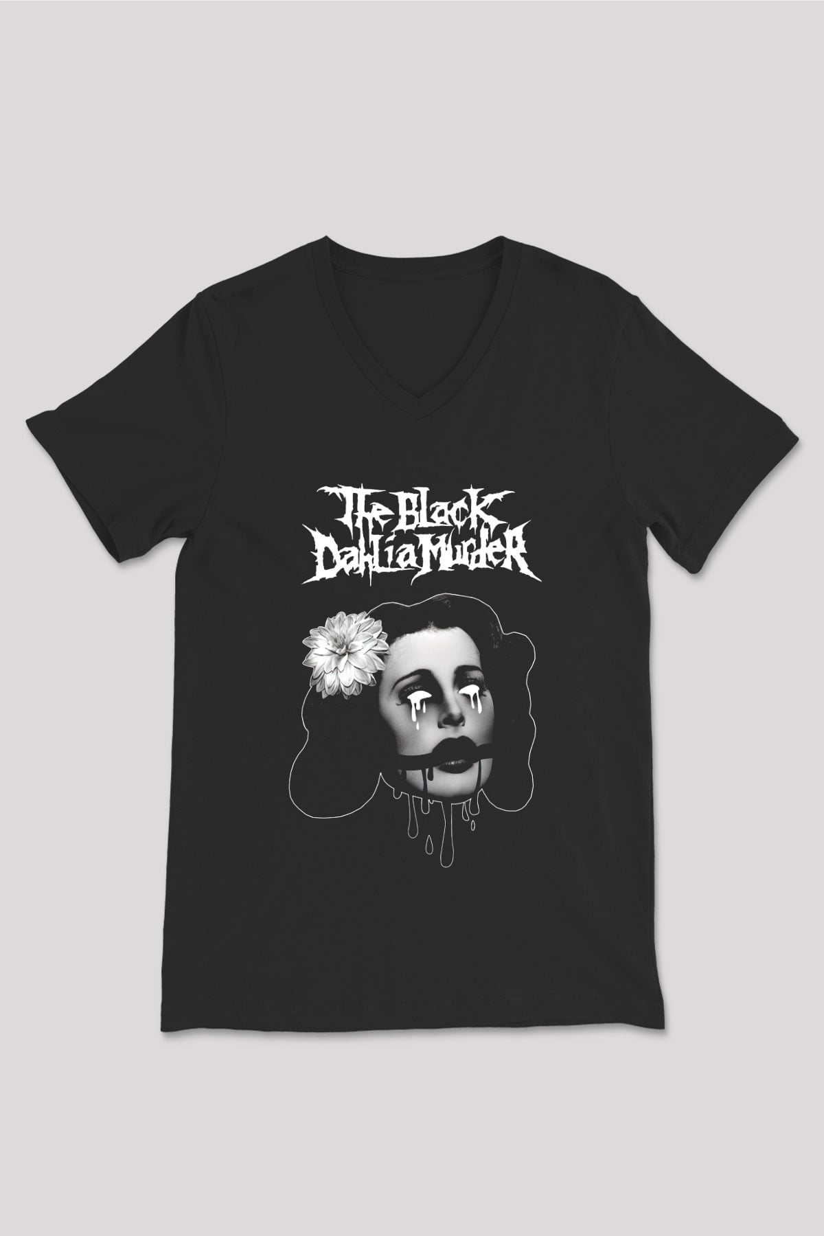 Black Dahlia Murder Siyah Unisex V Yaka Tişört
