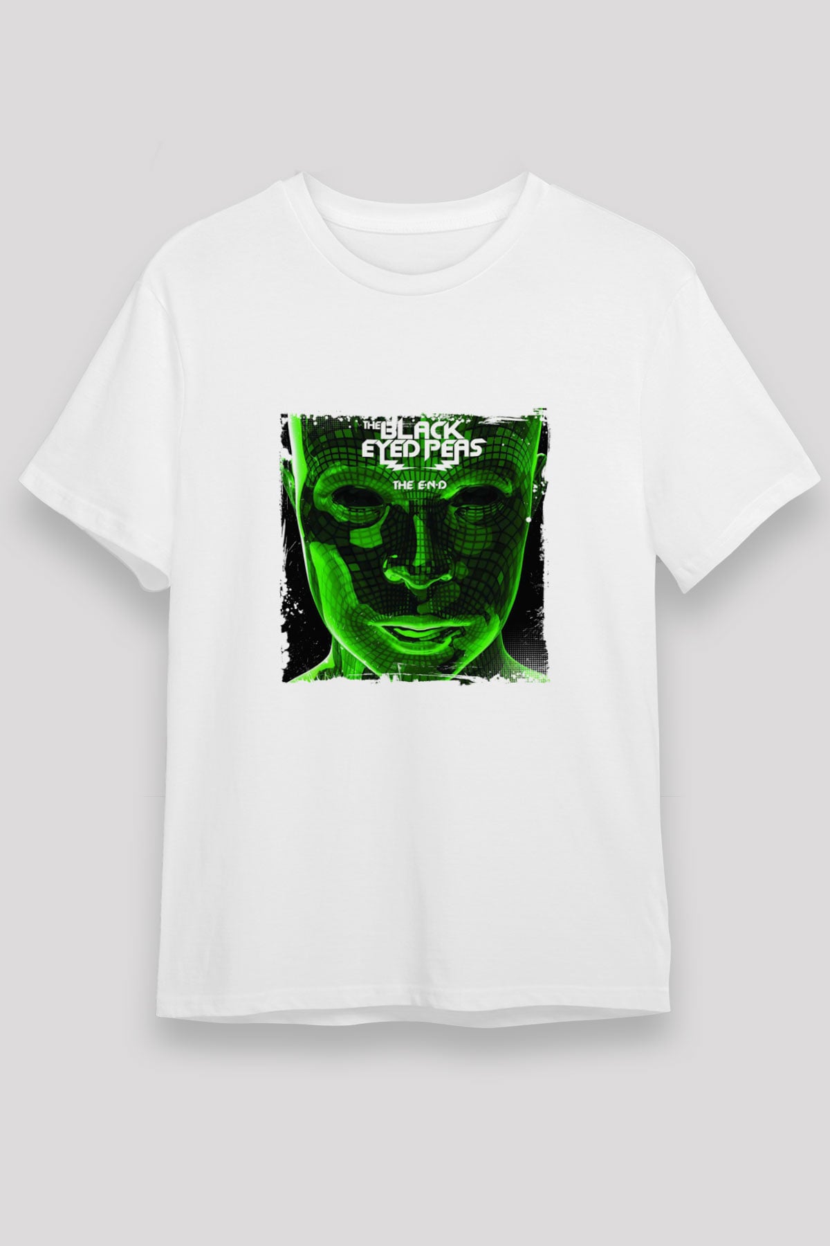 Black Eyed Peas Baskılı Unisex Beyaz Tişört