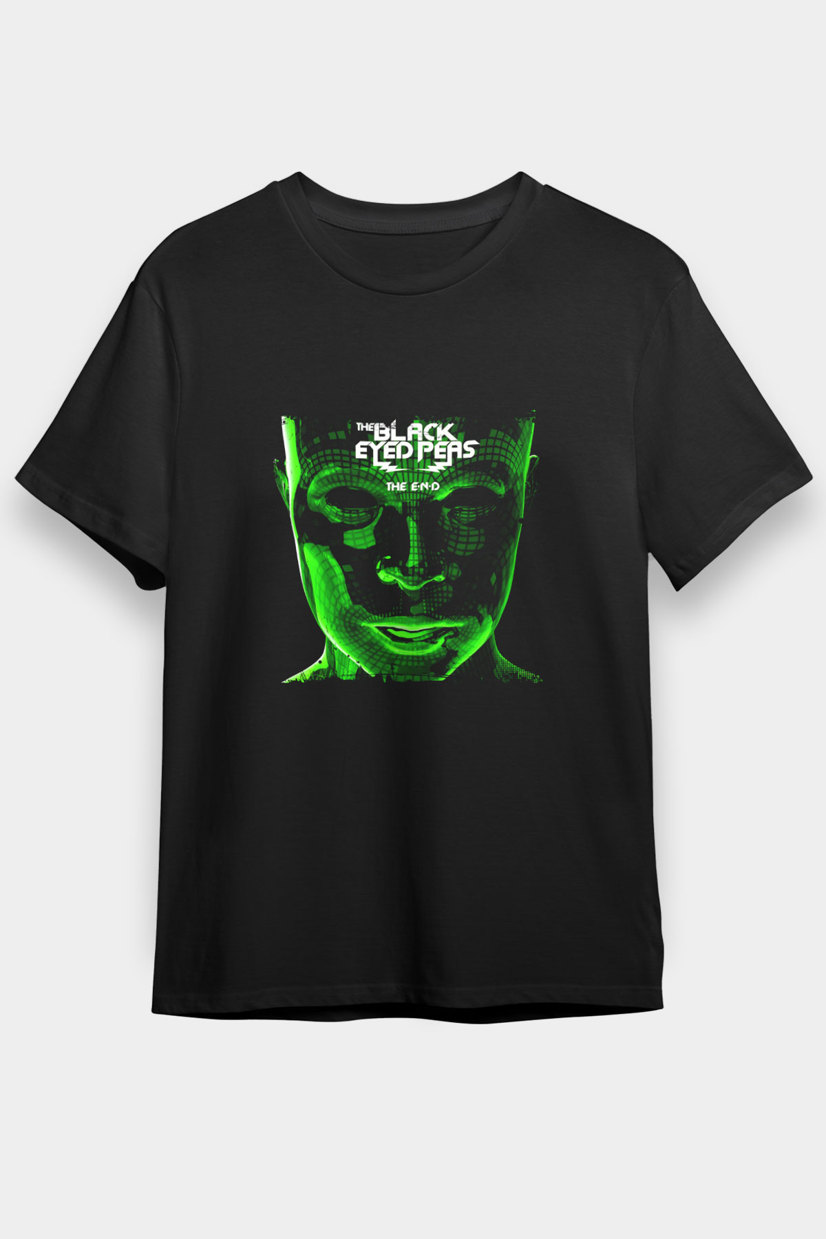 Black Eyed Peas Baskılı Unisex Siyah Tişört