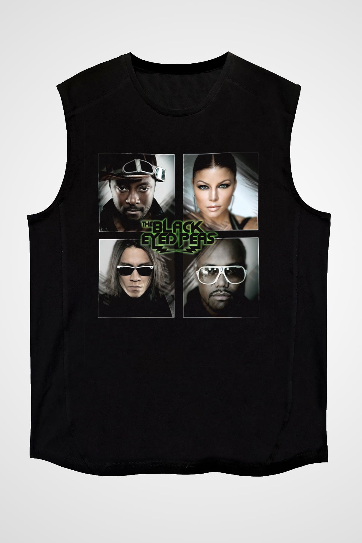 Black Eyed Peas Siyah Unisex Kolsuz Tişört